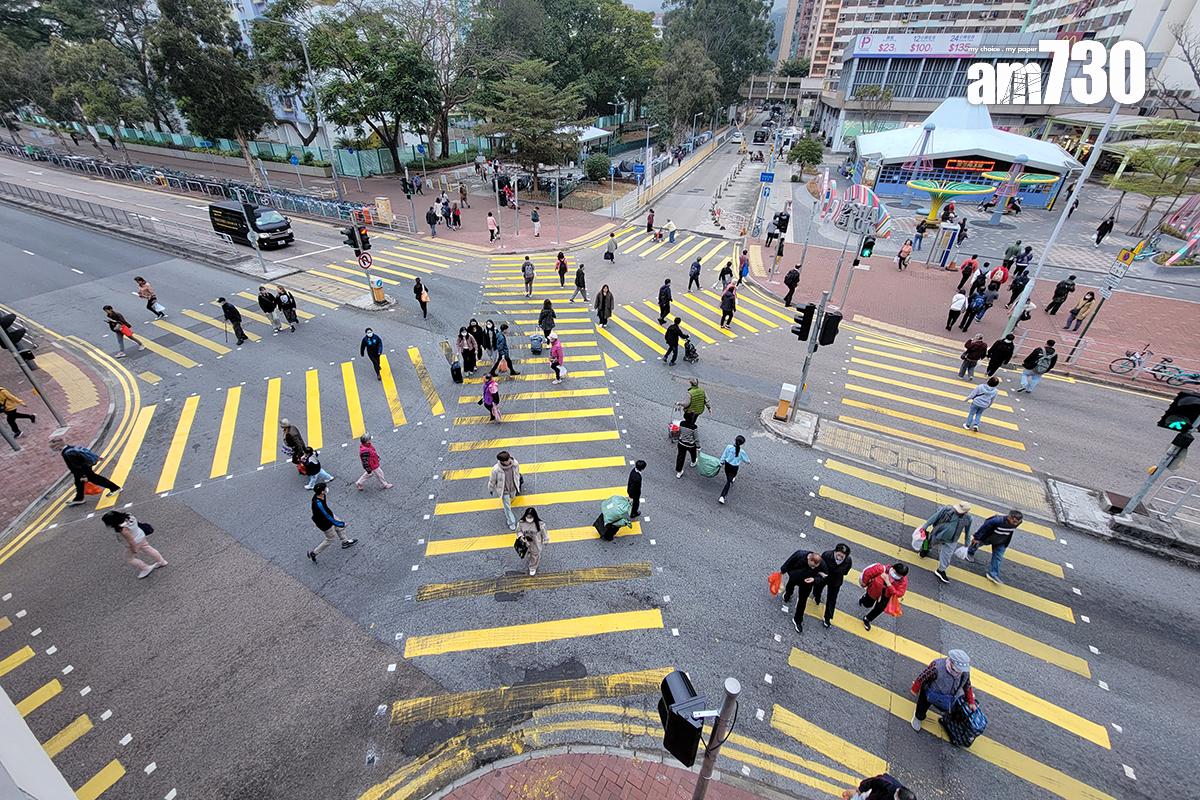 運輸署在沙田設立對角過路處試點。(資料圖片/鍾式明攝)