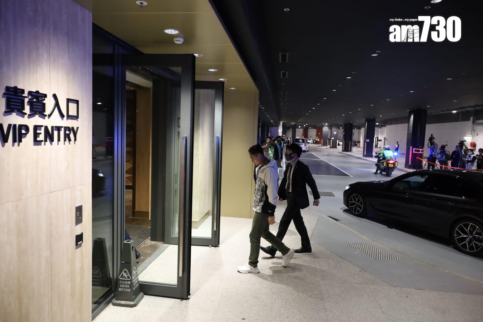 演練模擬有貴賓到場。(鍾式明攝)