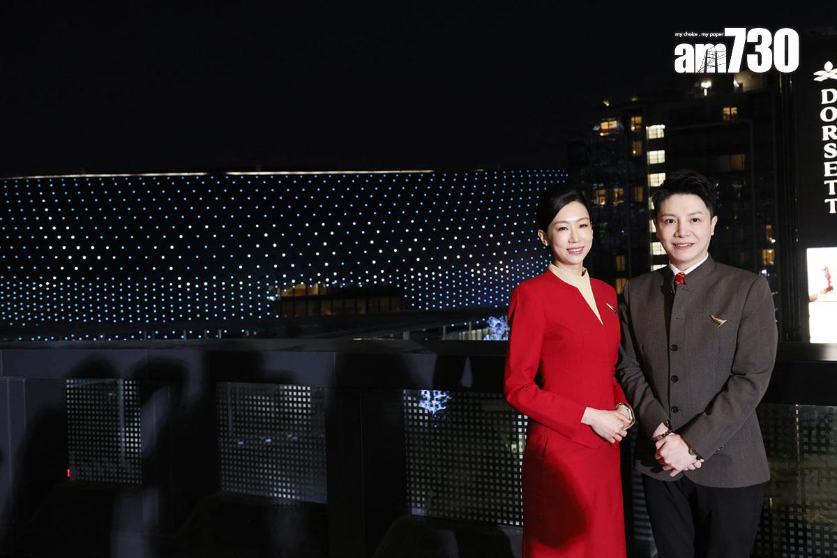 國泰品牌呈現於啟德體育園主埸館。(林俊源攝)