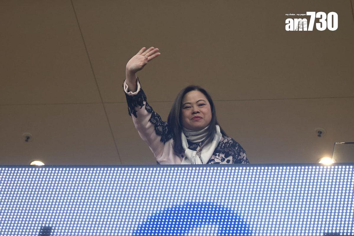 啟德體育園舉辦大型演練,羅淑佩到場視察。(林俊源攝)