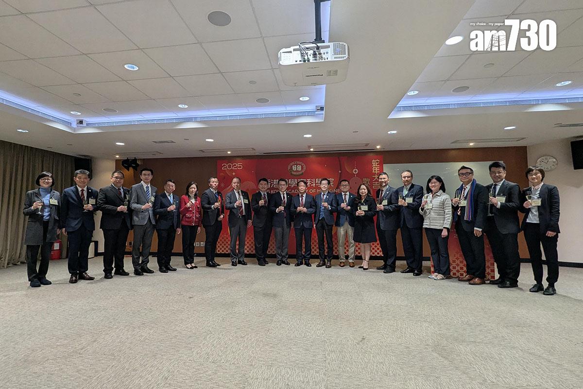 醫專今日舉行傳媒午宴。(羅庸軒攝)