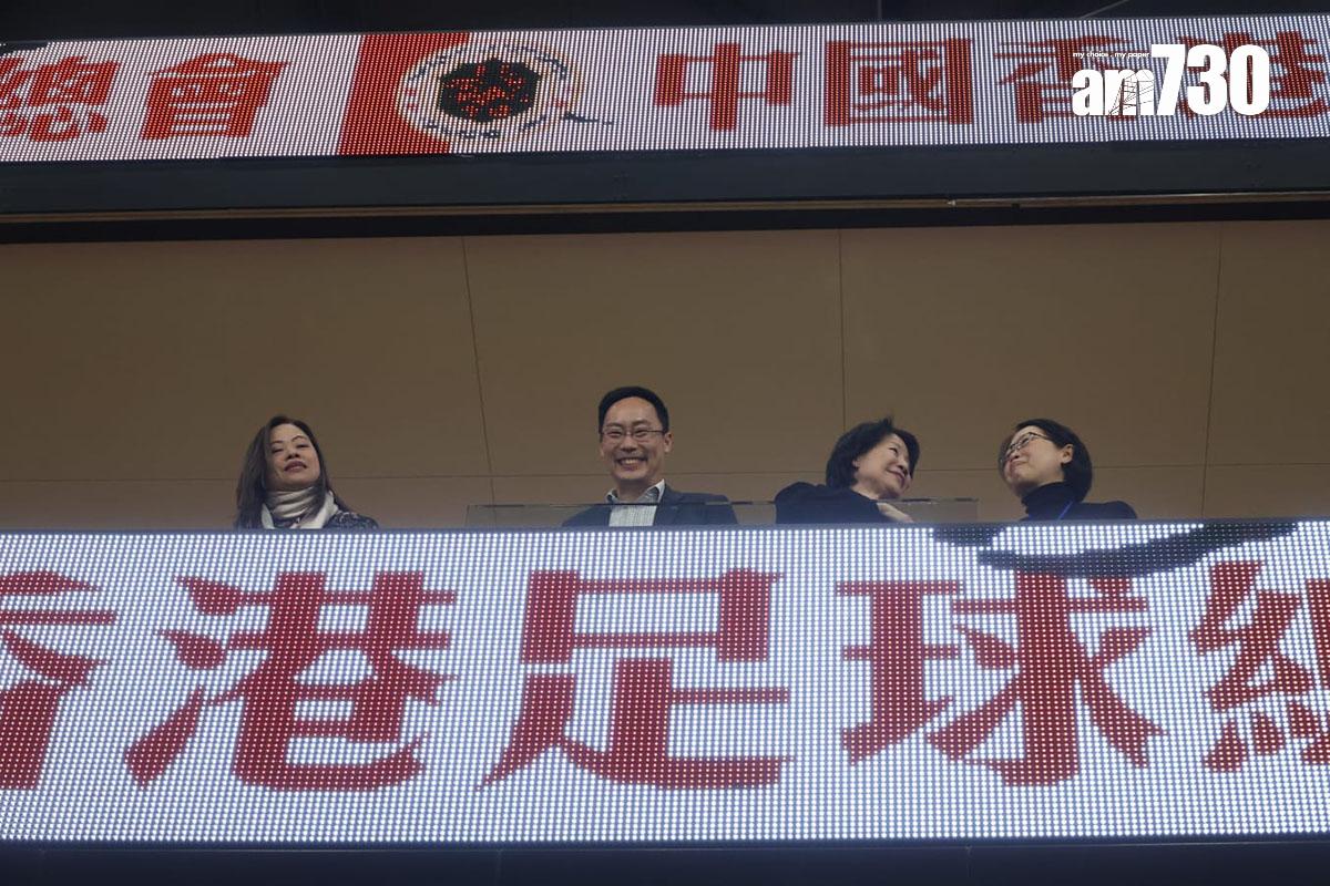 啟德體育園舉辦大型演練,羅淑佩、蔡健斌等官員到場視察。(林俊源攝)