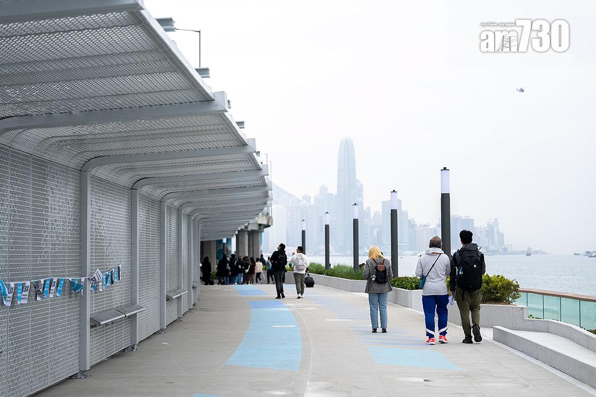 東岸板道(西段)已經開放予公眾使用。(資料圖片)