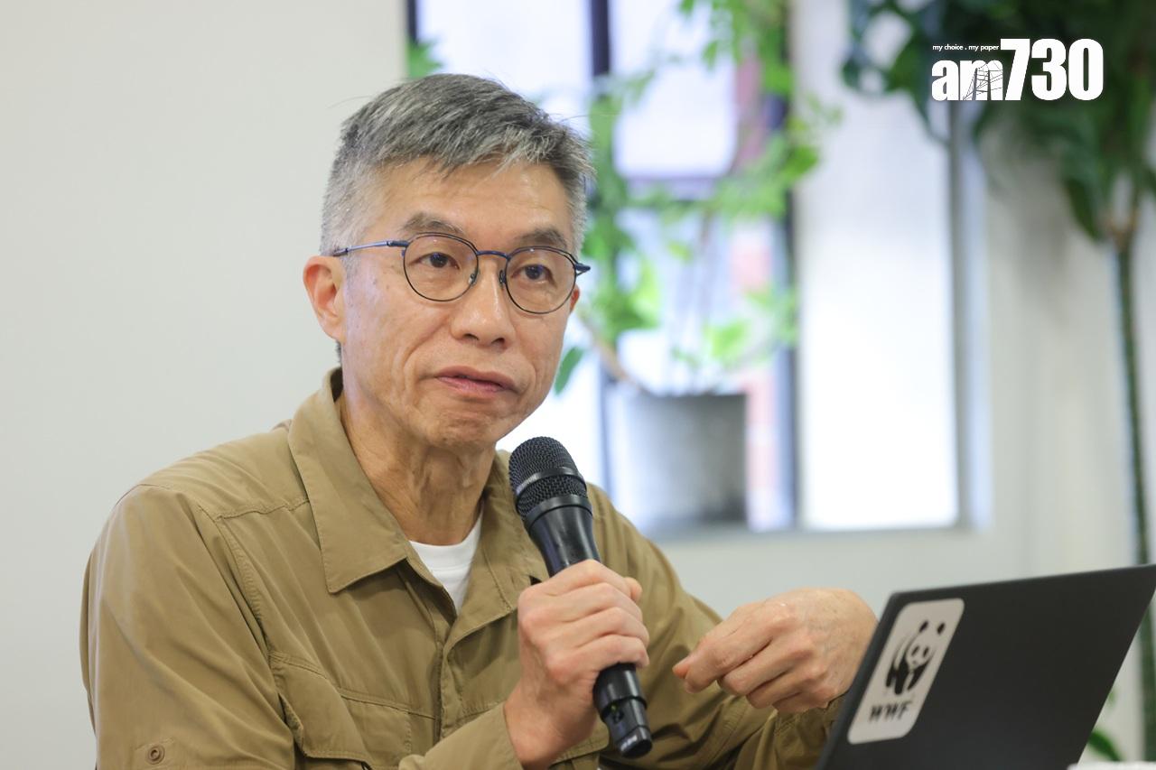 劉惠寧解釋放生及農地減少都會令虎紋蛙面臨滅種風險。(吳康琦攝)