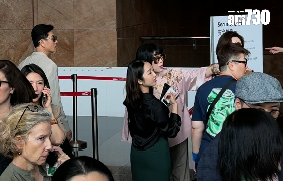 呂良偉夫婦現身巴塞爾藝術展香港展會。(娛樂組攝)