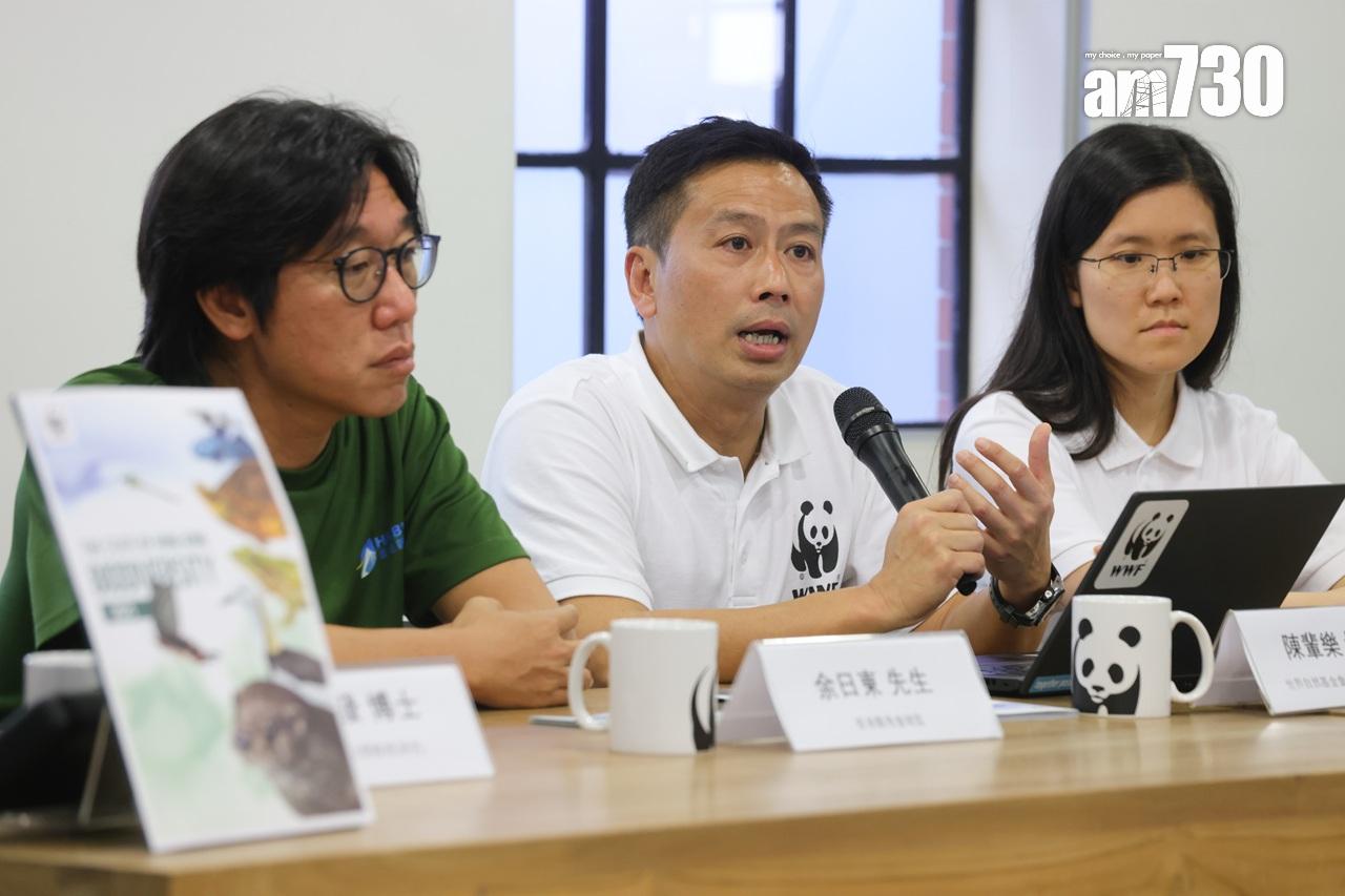 陳輩樂建議政府制定政策保護發展項目區的熱點及吸引私人土地擁有者參與保育。 (吳康琦攝)