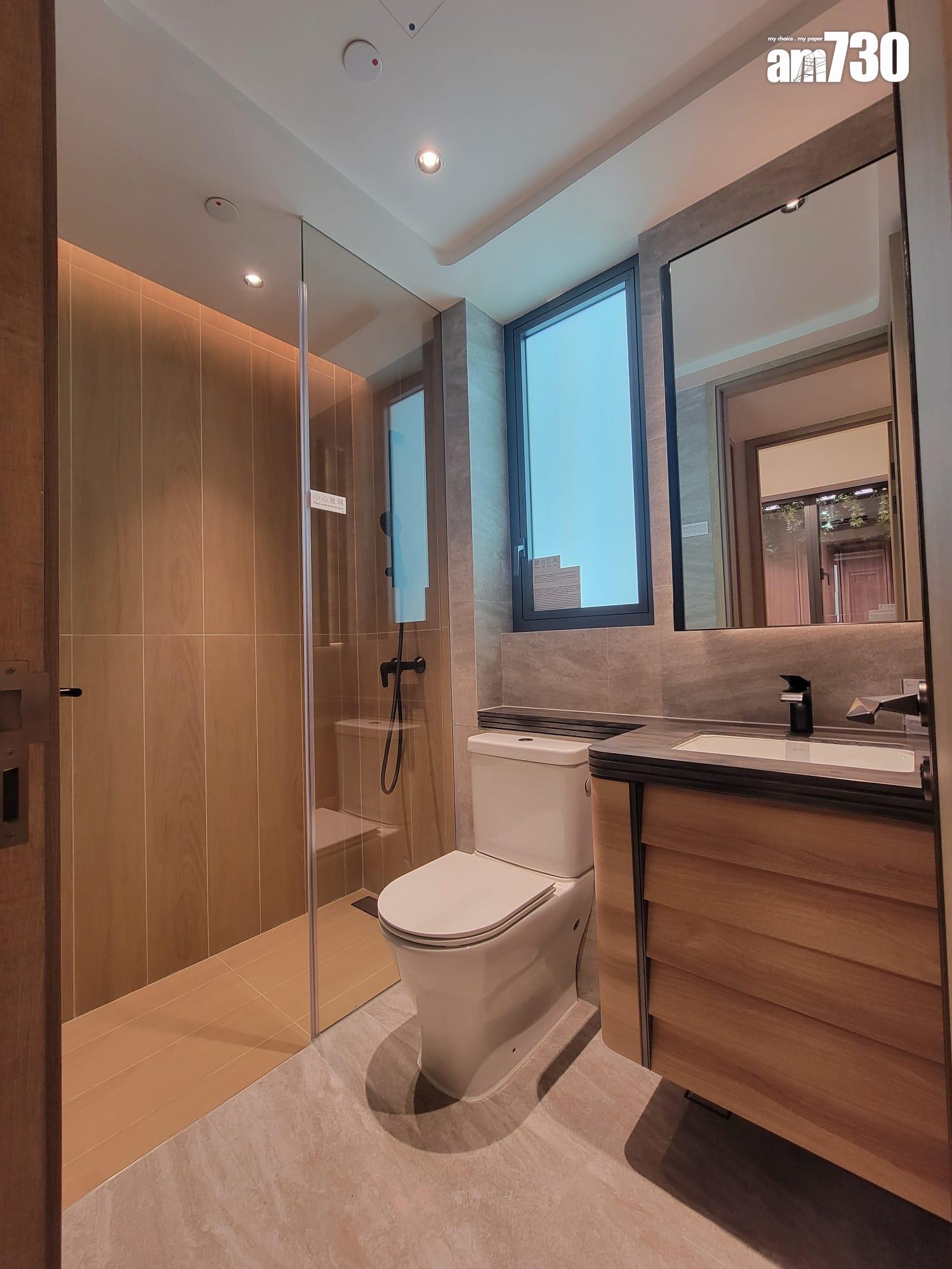 上然示範單位|一房及三房設綠色系櫥櫃 廳房同坐向 營造明亮氛圍(多圖有片)|大埔新盤