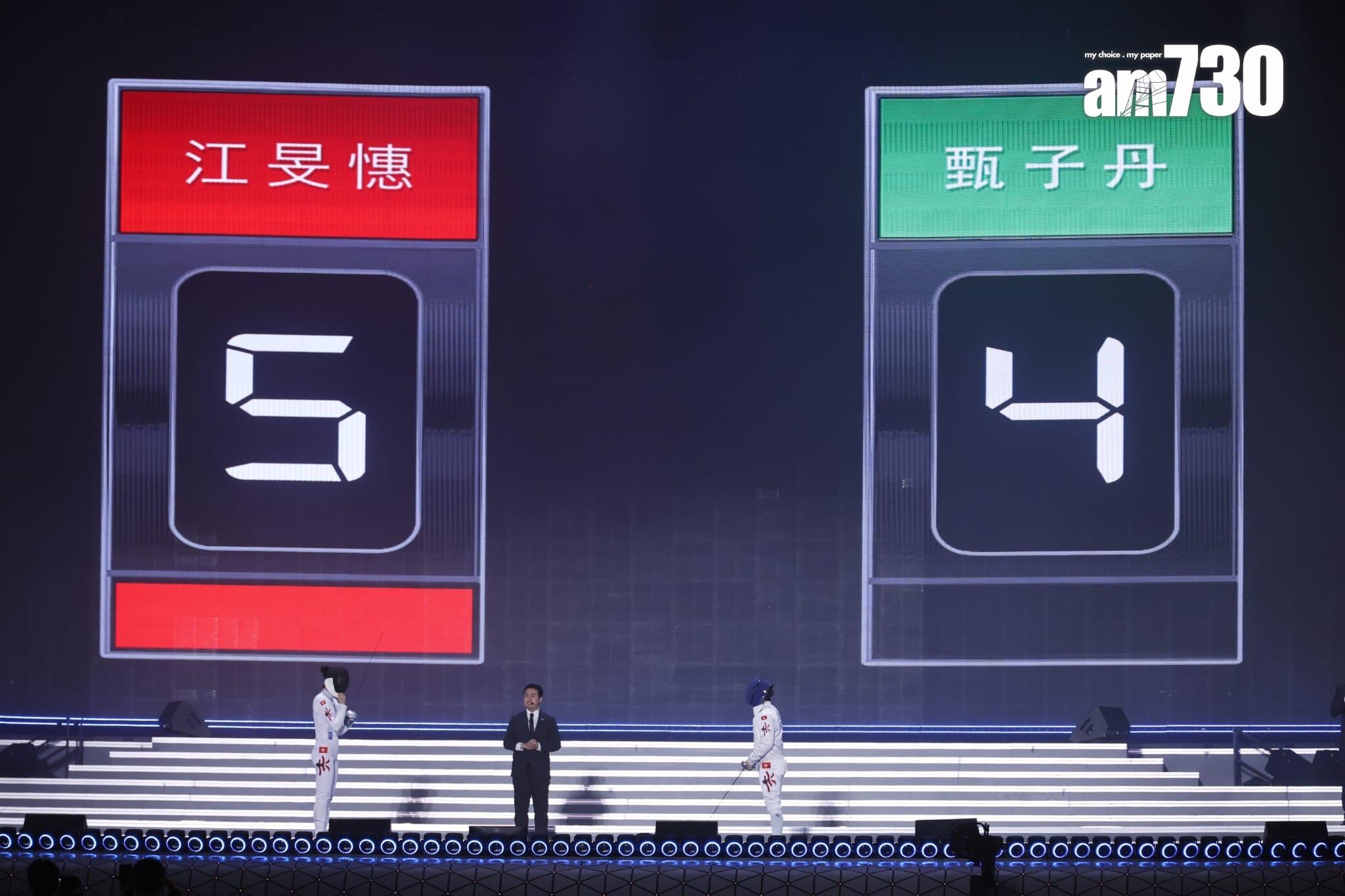 甄子丹事後上氣唔接下氣表示是對方讓賽。 (蘇文傑攝)