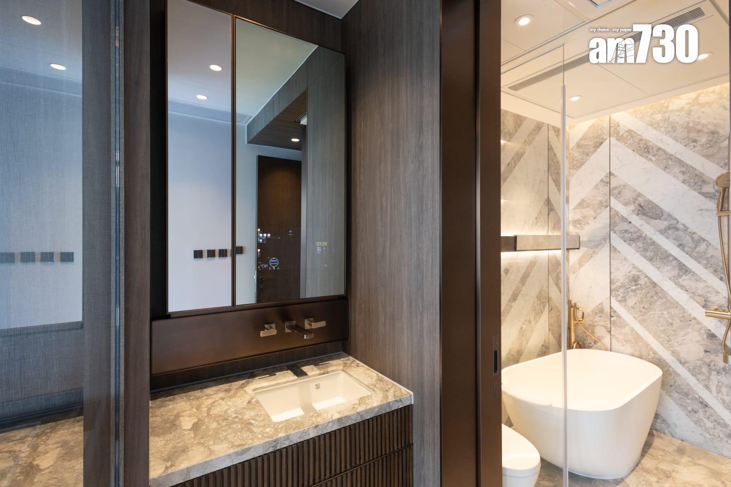 天瀧示範單位|經改動現樓主人房面積擴大 飽覽維港兩岸景(多圖有片)|啟德新盤