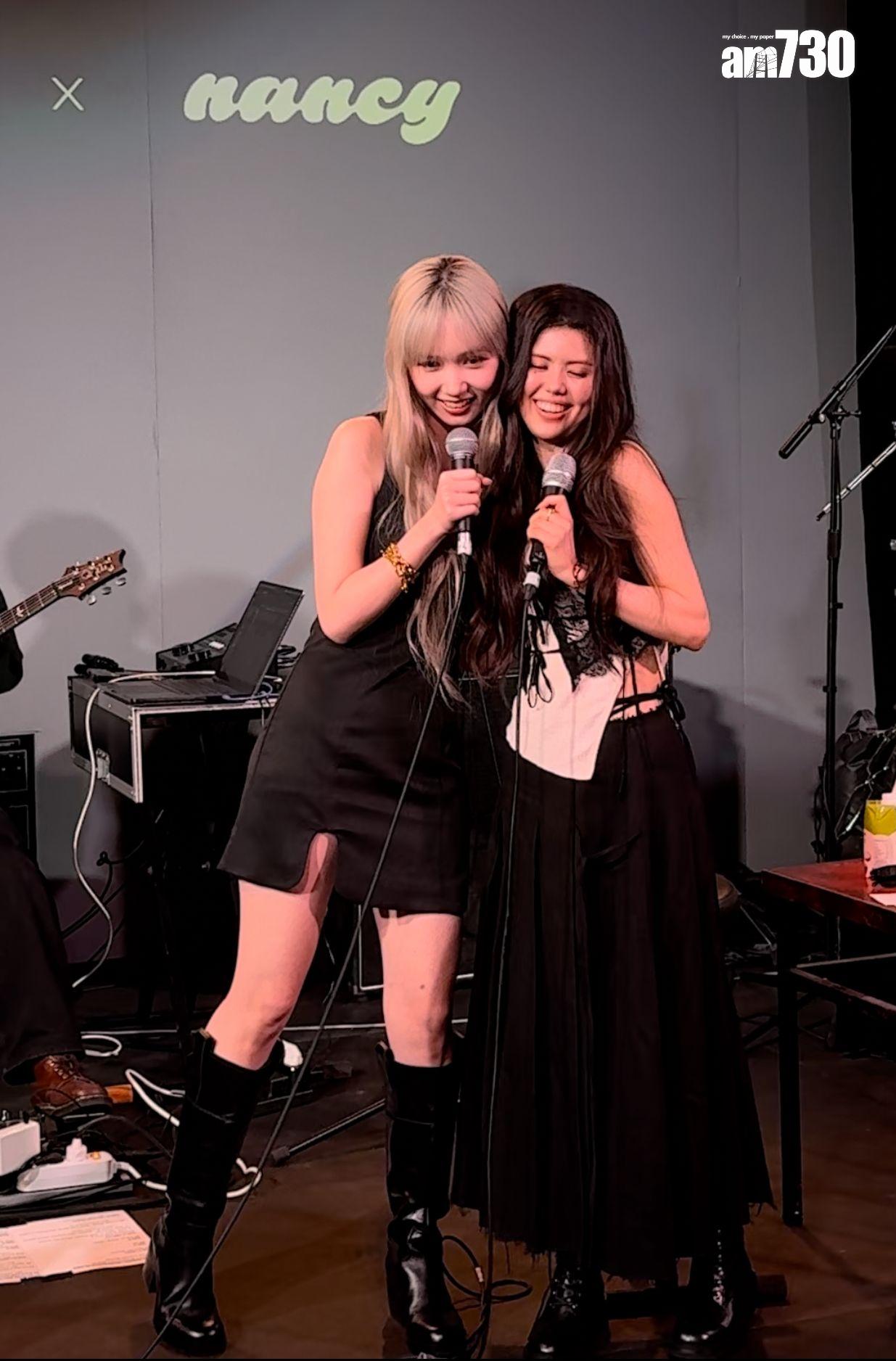 Nancy Kwai為Olivia Marsh亞洲巡迴宣傳的香港站擔任嘉賓。 (娛樂組攝)