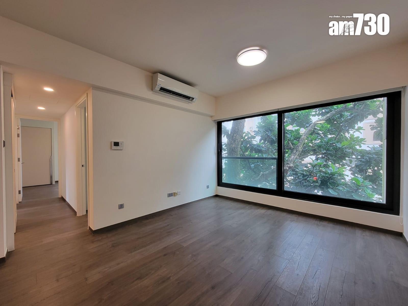 優悠台示範單位|千呎三房套具空間感 擁大玻璃窗外望翠綠景(多圖有片)|大坑新盤