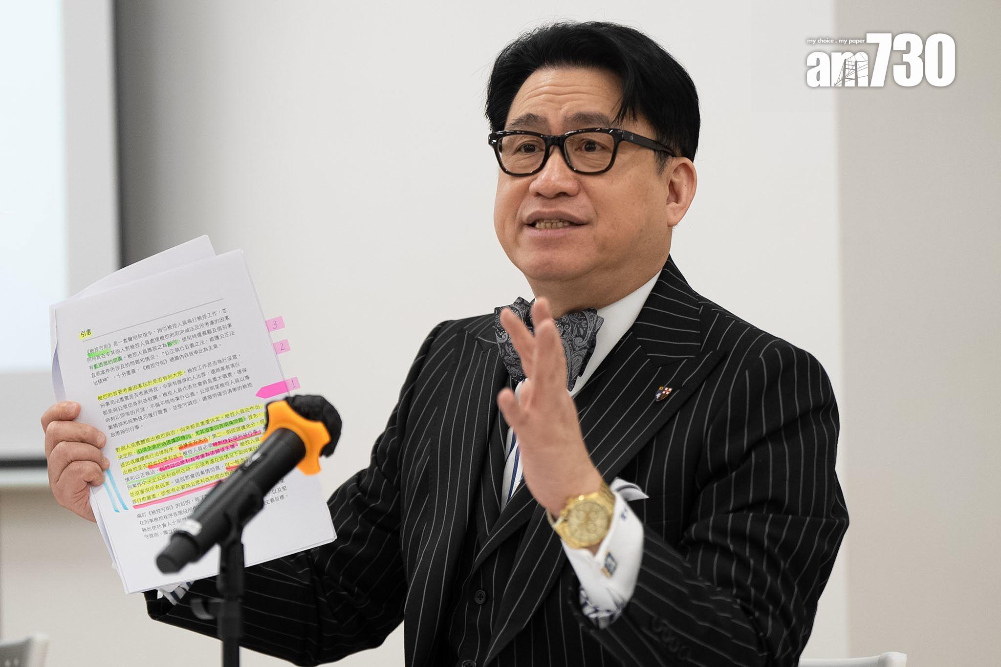 周天瑜醫療事故|陸偉雄表示,若有關部門不回應訴求,可能慎重考慮提私人檢控。(林靄怡攝)