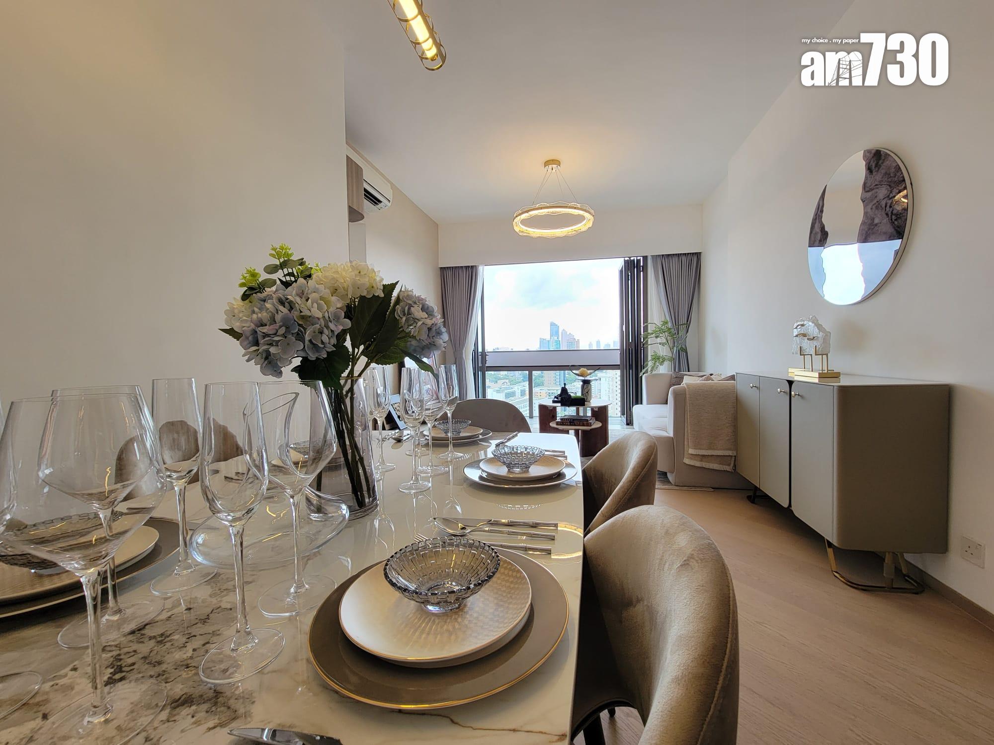 文曜示範單位|904呎現樓三房採大地色系主調 外望開揚市景(多圖有片)|九龍城新盤