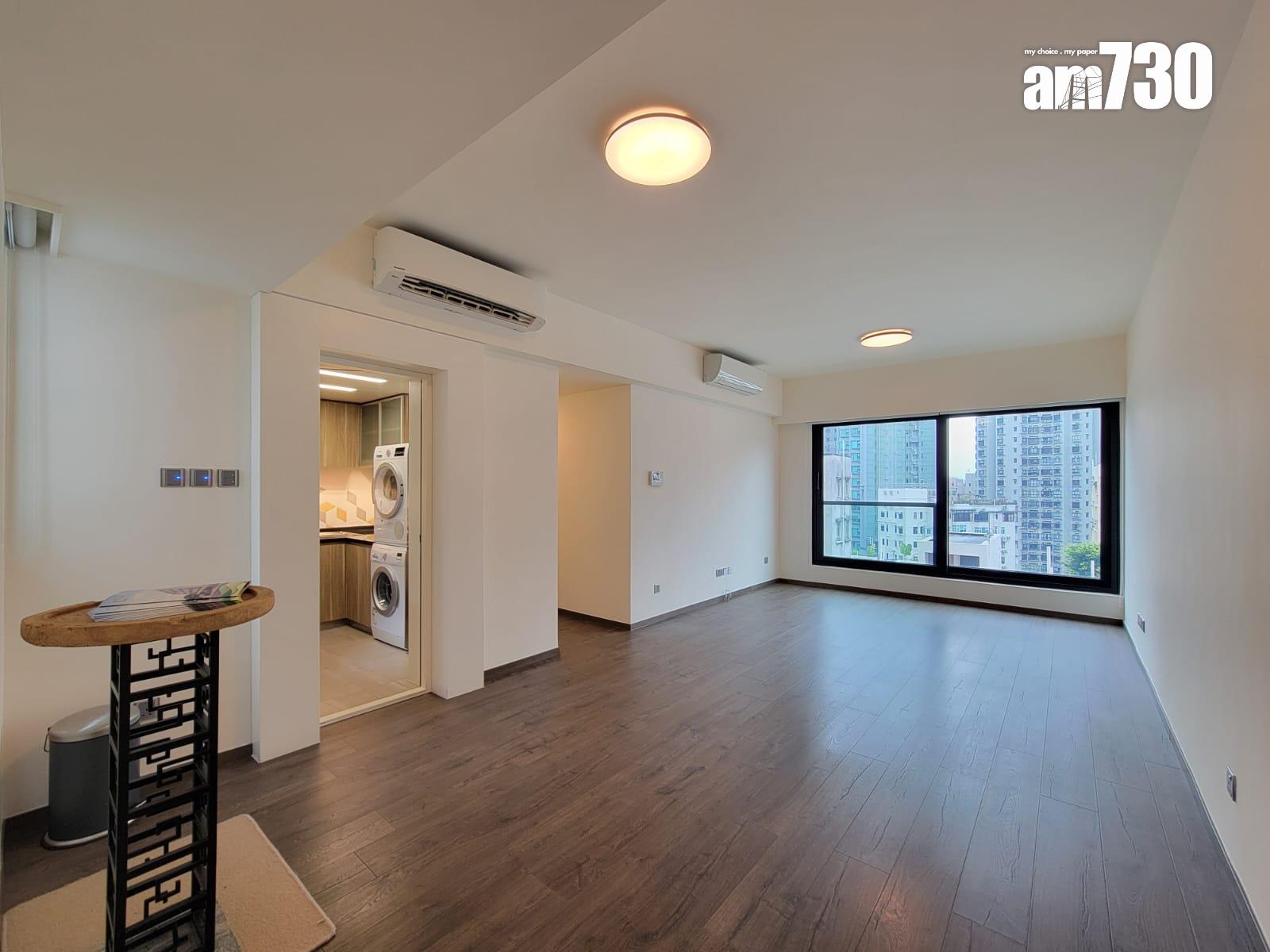 優悠台示範單位|千呎三房套具空間感 擁大玻璃窗外望翠綠景(多圖有片)|大坑新盤