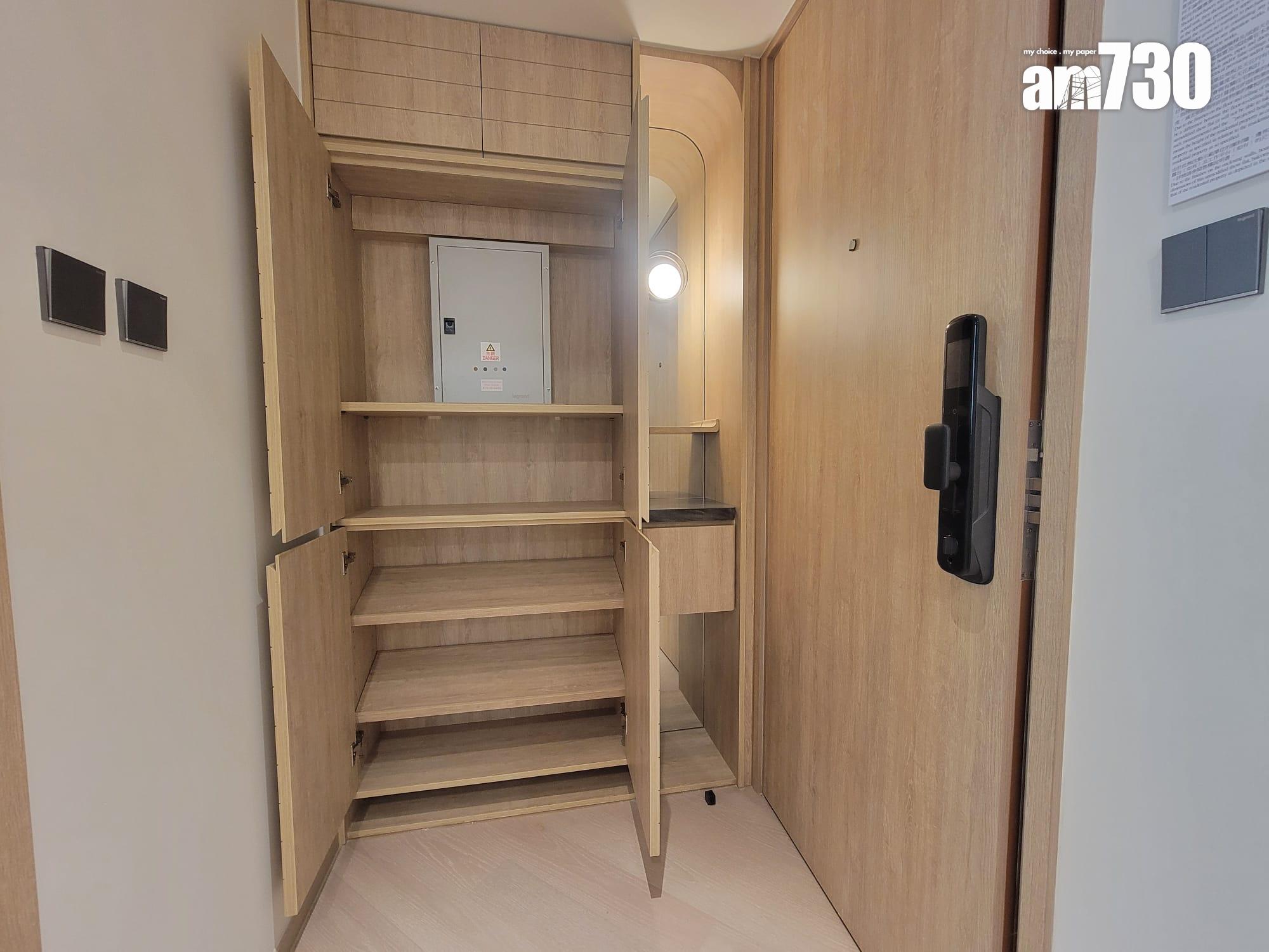 上然示範單位|一房及三房設綠色系櫥櫃 廳房同坐向 營造明亮氛圍(多圖有片)|大埔新盤