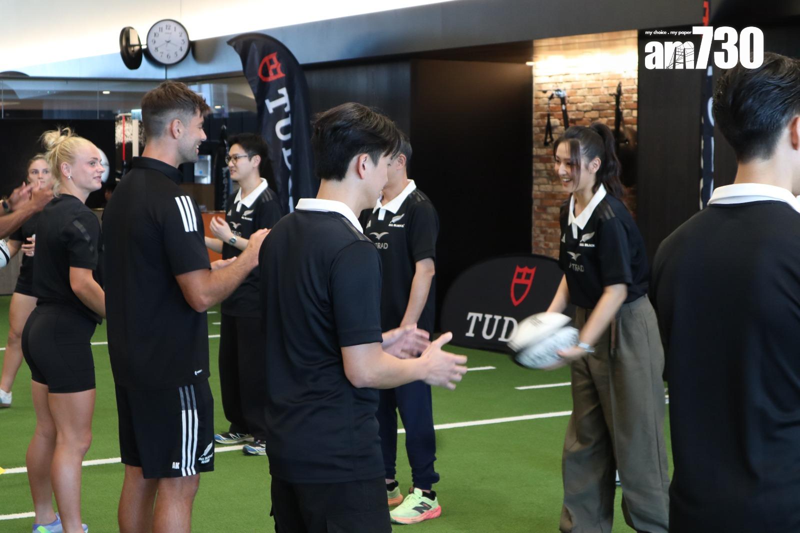 「帝舵表」七人欖球切磋活動。(娛樂組攝)