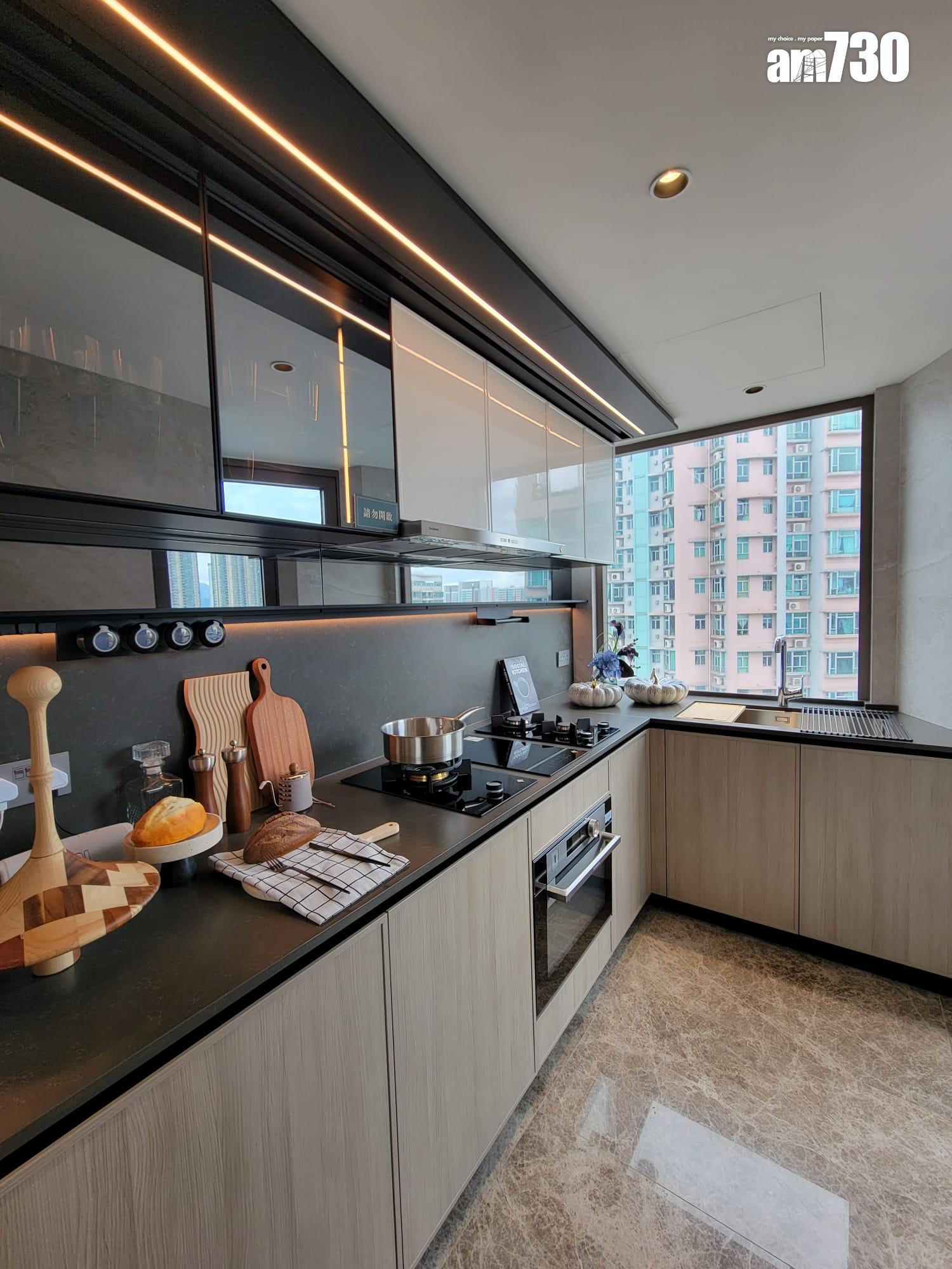 文曜示範單位|904呎現樓三房採大地色系主調 外望開揚市景(多圖有片)|九龍城新盤