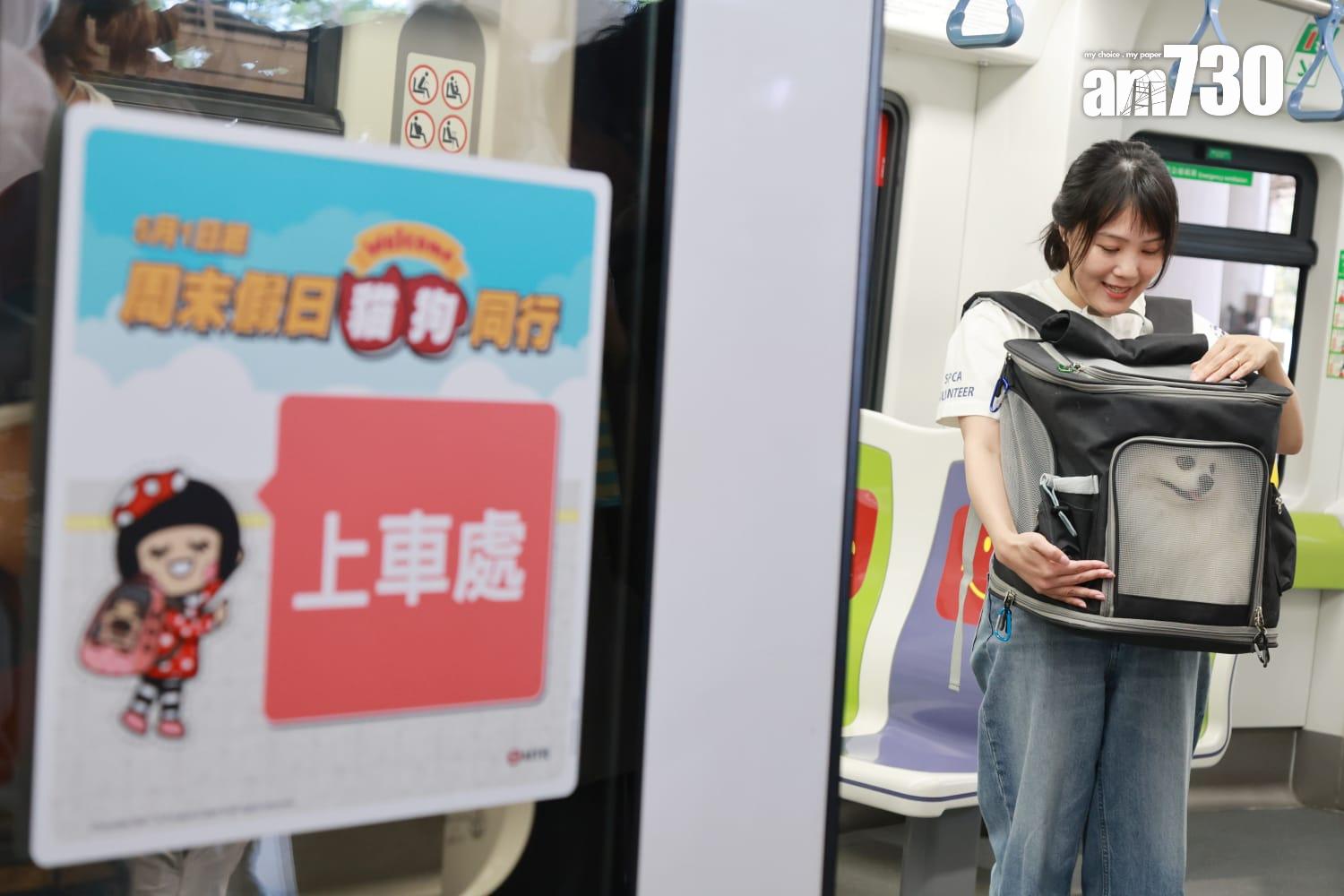 港鐵公司輕鐵「貓狗同行」試行計劃( 羅錦鴻攝)