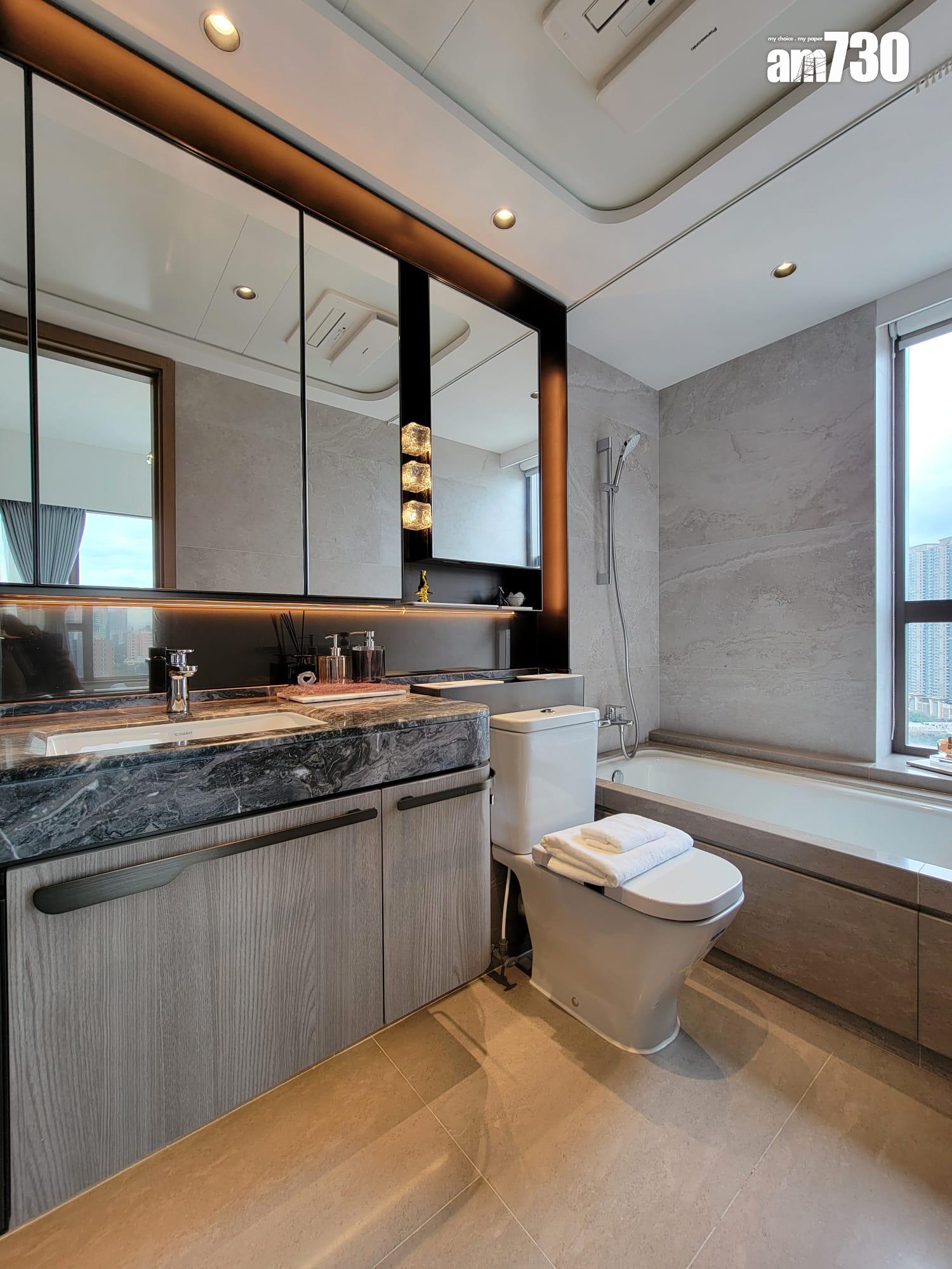 文曜示範單位|904呎現樓三房採大地色系主調 外望開揚市景(多圖有片)|九龍城新盤