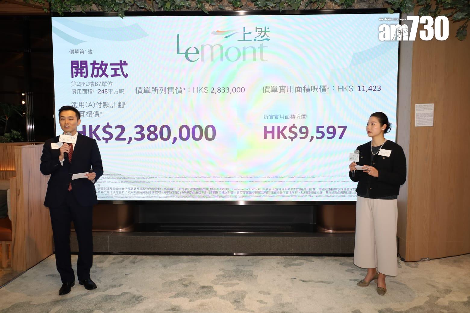 上然開價|首推81伙 開放式238萬入場 一半單位享印花稅100元|大埔新盤