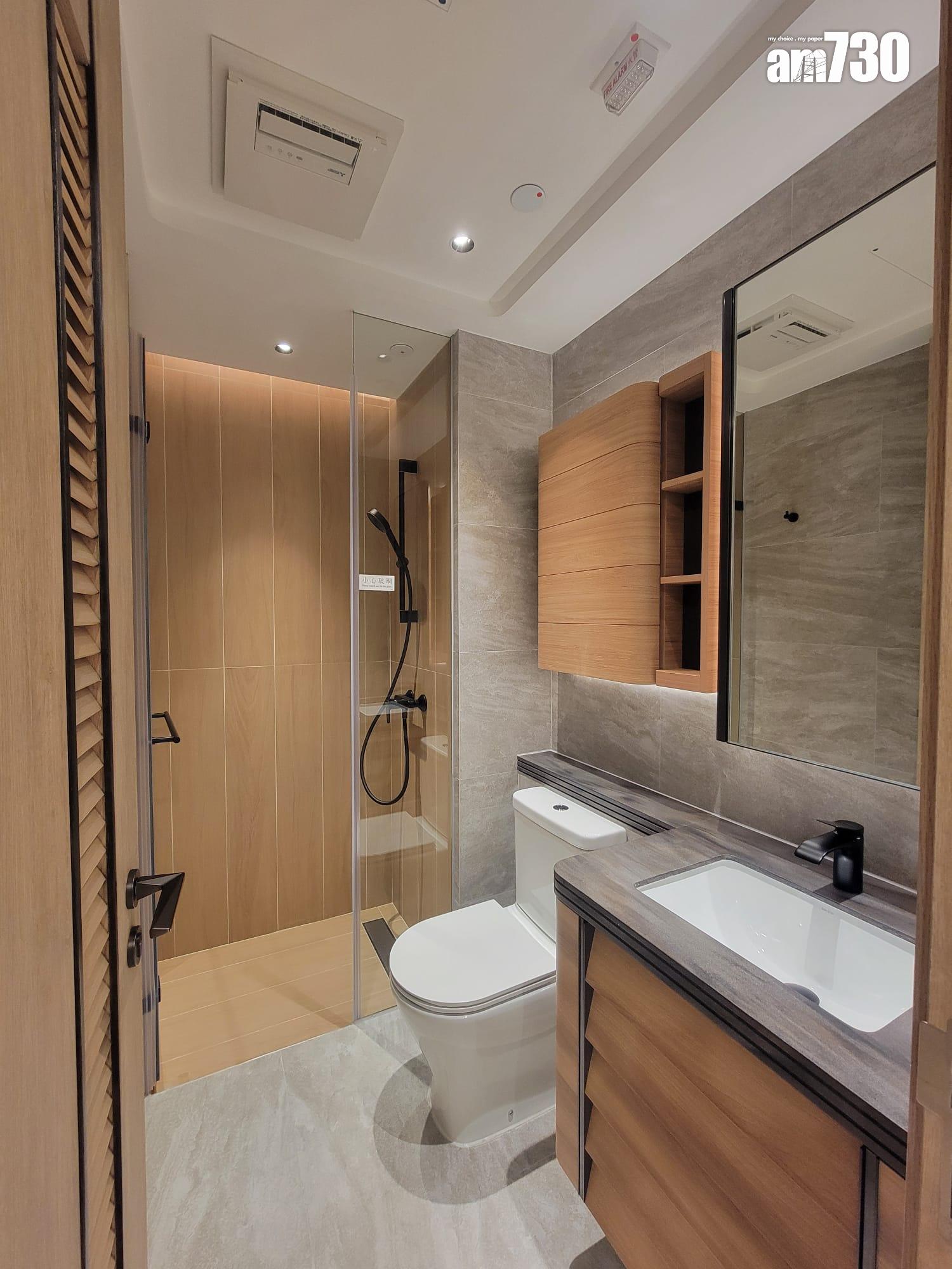 上然示範單位|一房及三房設綠色系櫥櫃 廳房同坐向 營造明亮氛圍(多圖有片)|大埔新盤