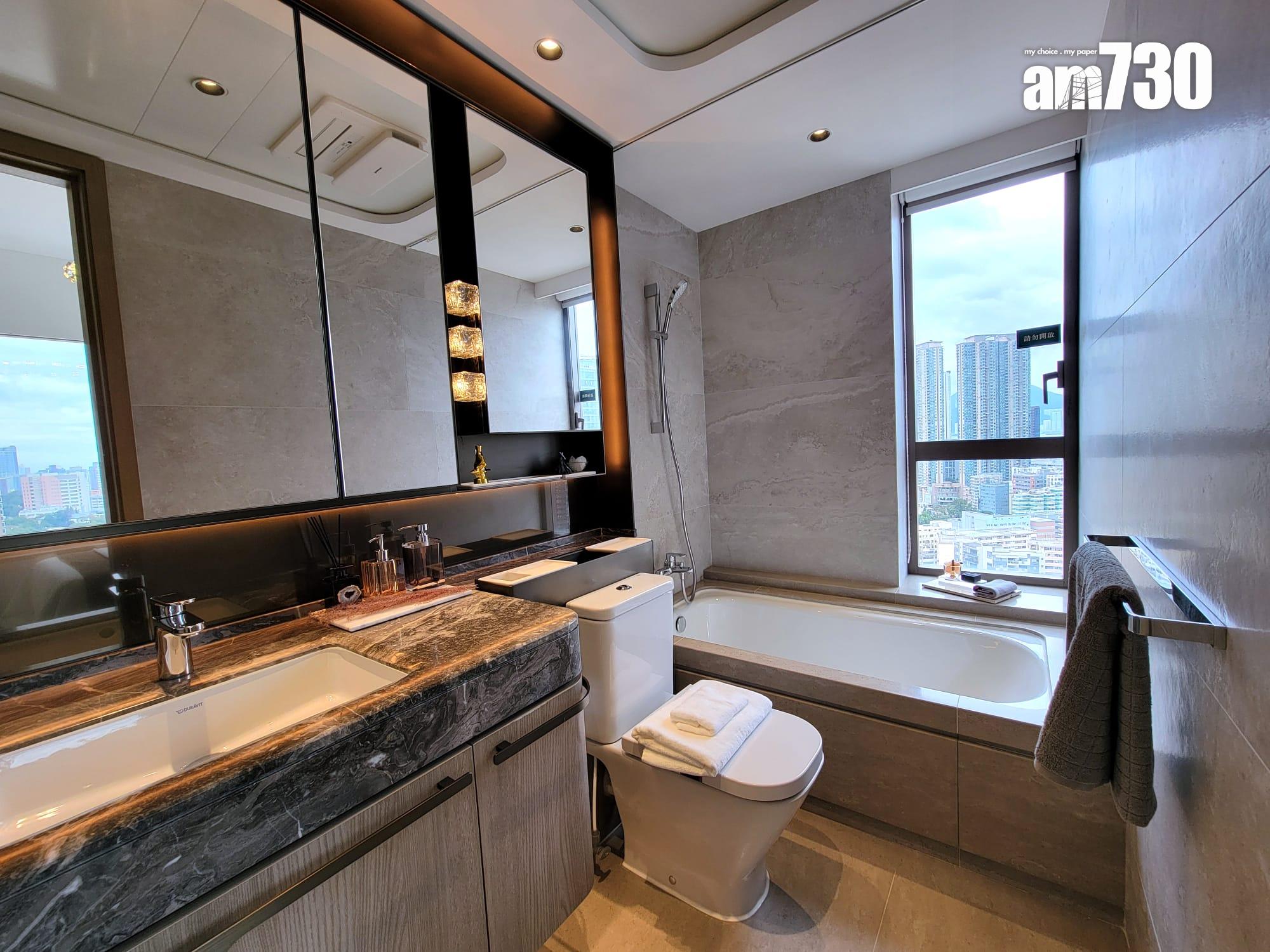 文曜示範單位|904呎現樓三房採大地色系主調 外望開揚市景(多圖有片)|九龍城新盤