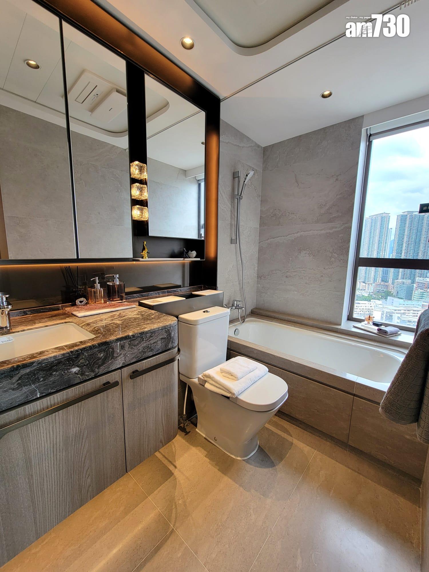 文曜示範單位|904呎現樓三房採大地色系主調 外望開揚市景(多圖有片)|九龍城新盤