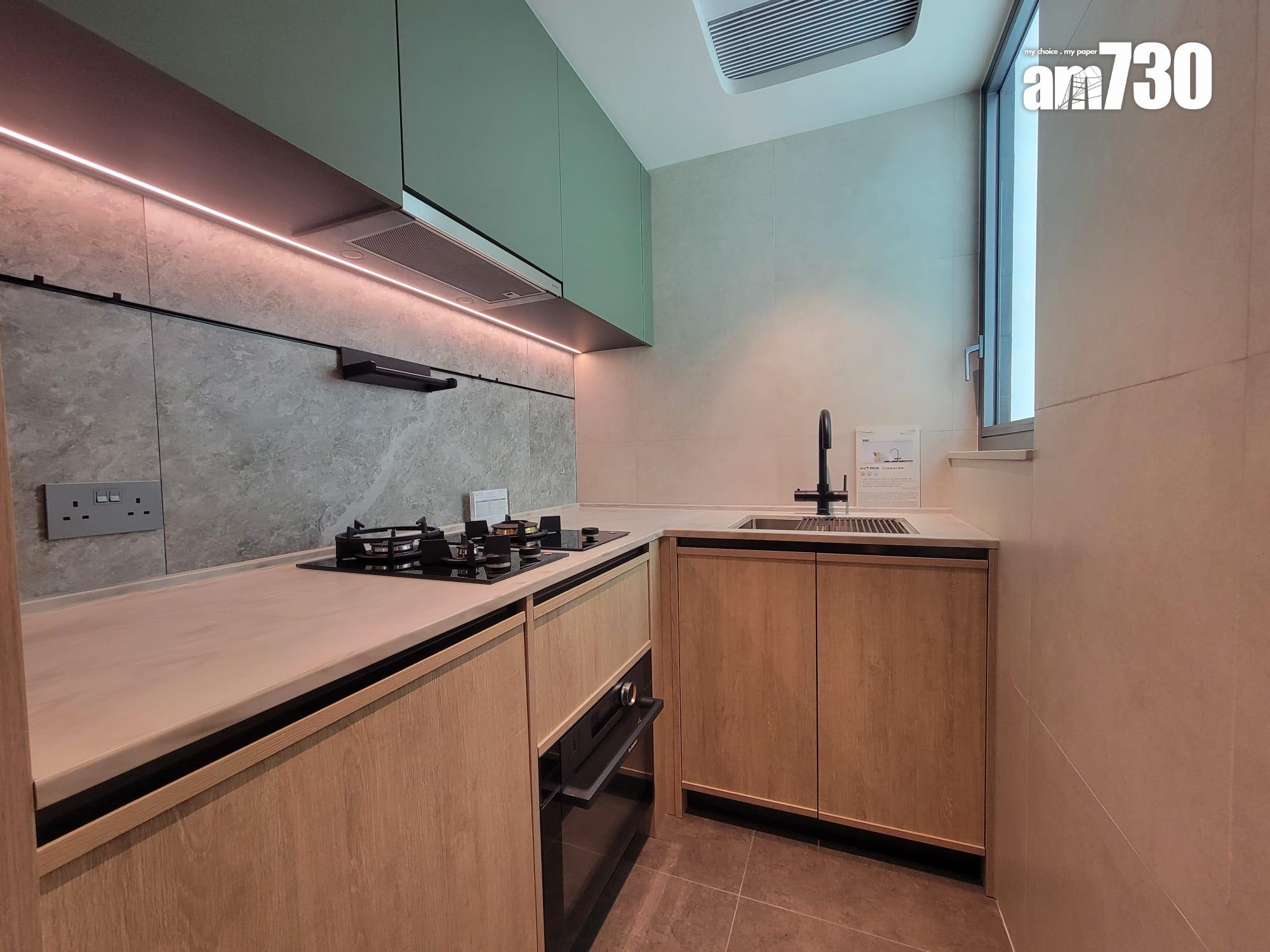 上然示範單位|428呎及475呎兩房即睇!開放式廚房連U型Island Table(多圖有片)|大埔新盤