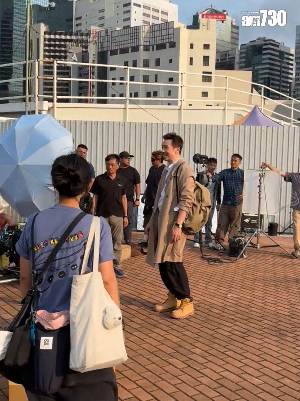 張曦雯與陳豪正趕工拍攝新劇《俠醫》。(娛樂組攝)