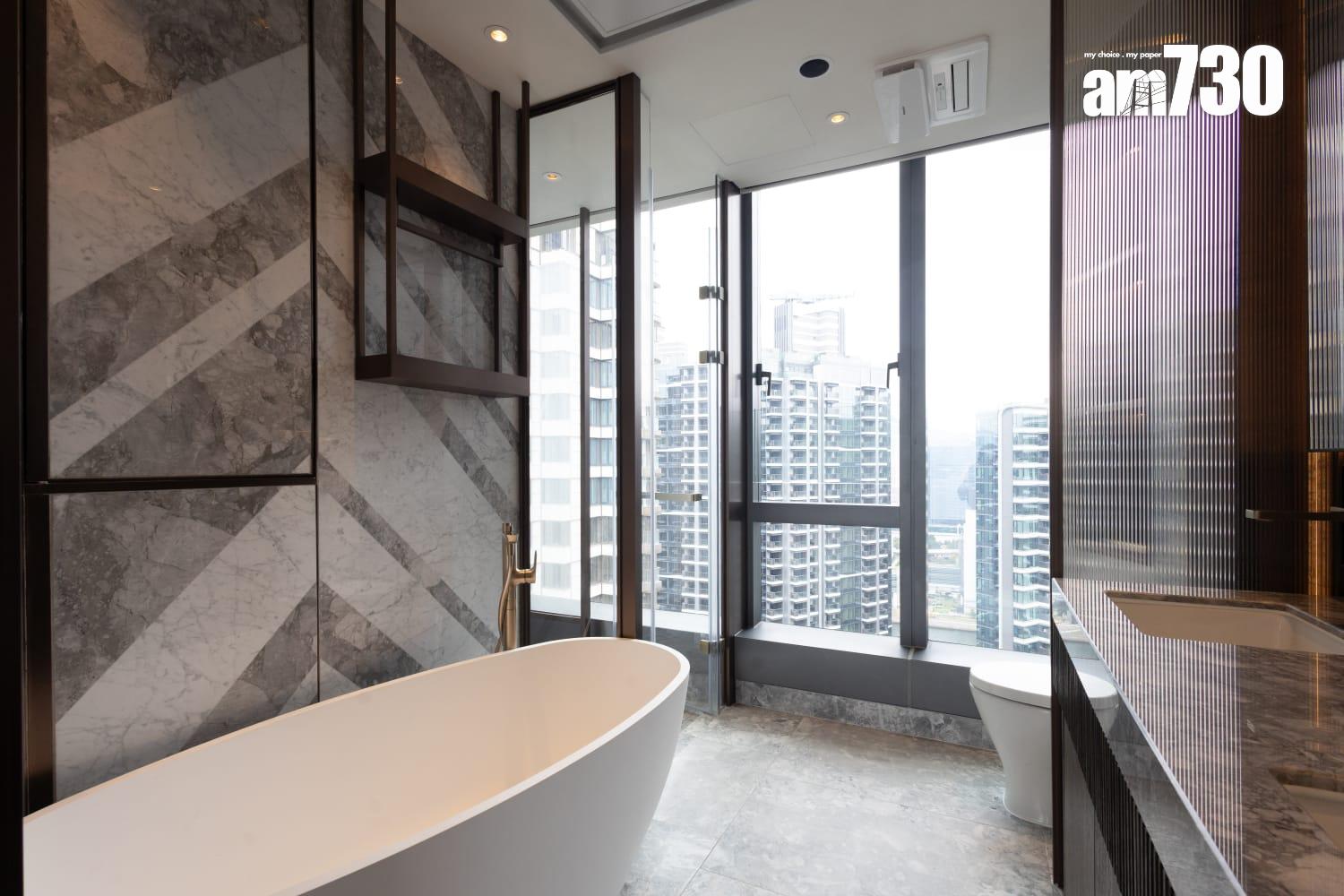 天瀧示範單位|經改動現樓主人房面積擴大 飽覽維港兩岸景(多圖有片)|啟德新盤