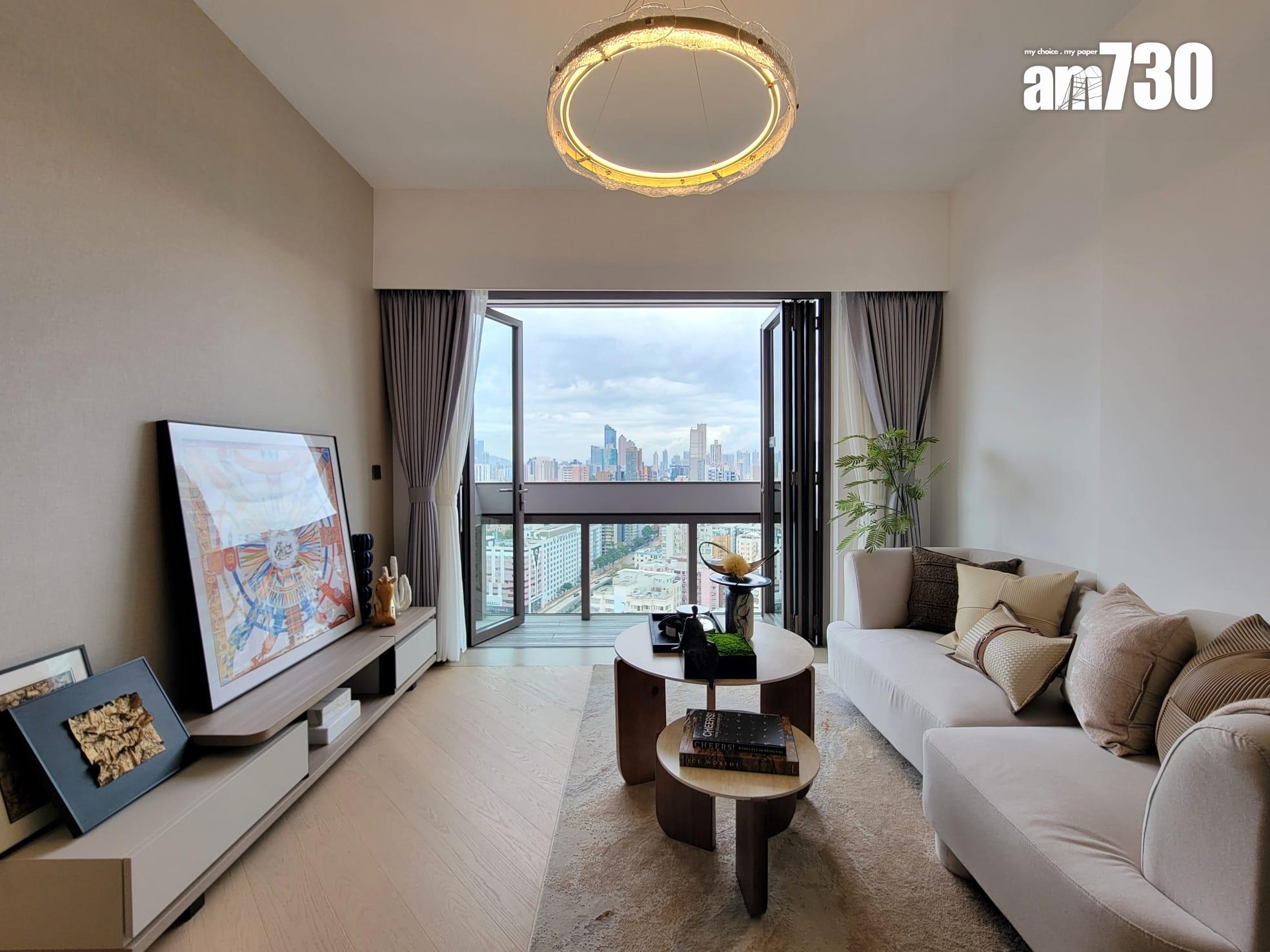 文曜示範單位|904呎現樓三房採大地色系主調 外望開揚市景(多圖有片)|九龍城新盤