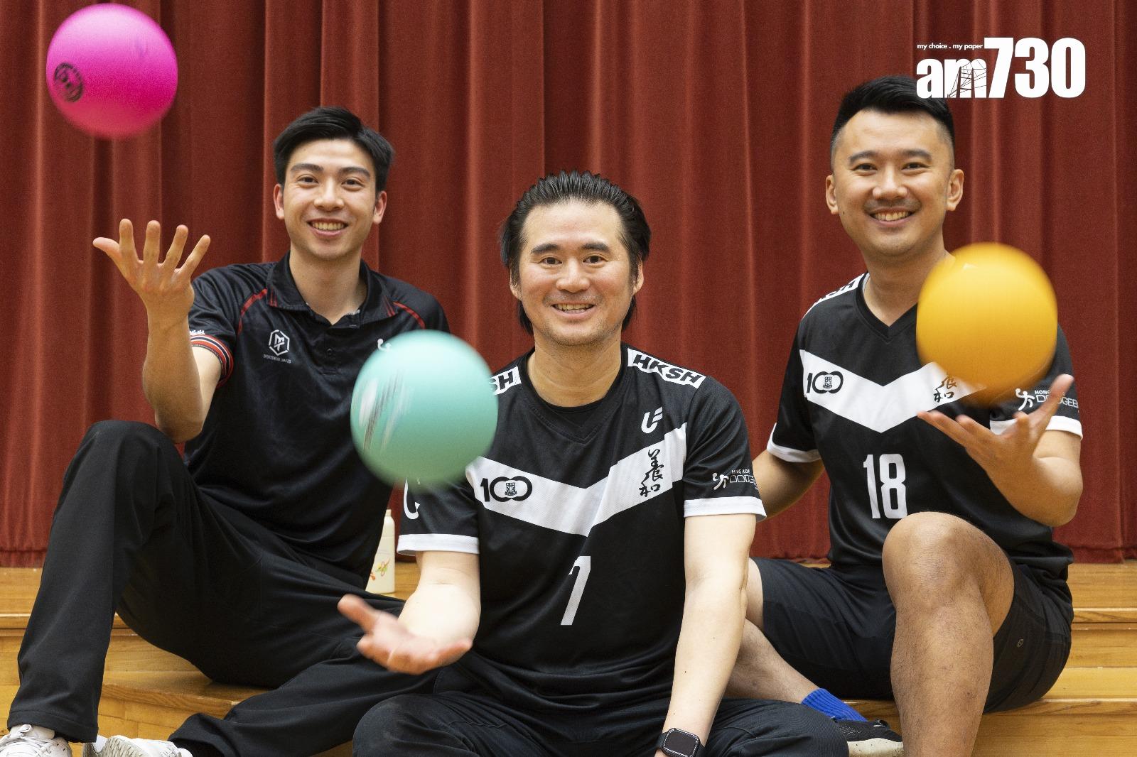 香港閃避球總會李一(中)預料隨閃避球主題影視作品上映,將掀起全球閃避球熱潮(蘇文傑攝)