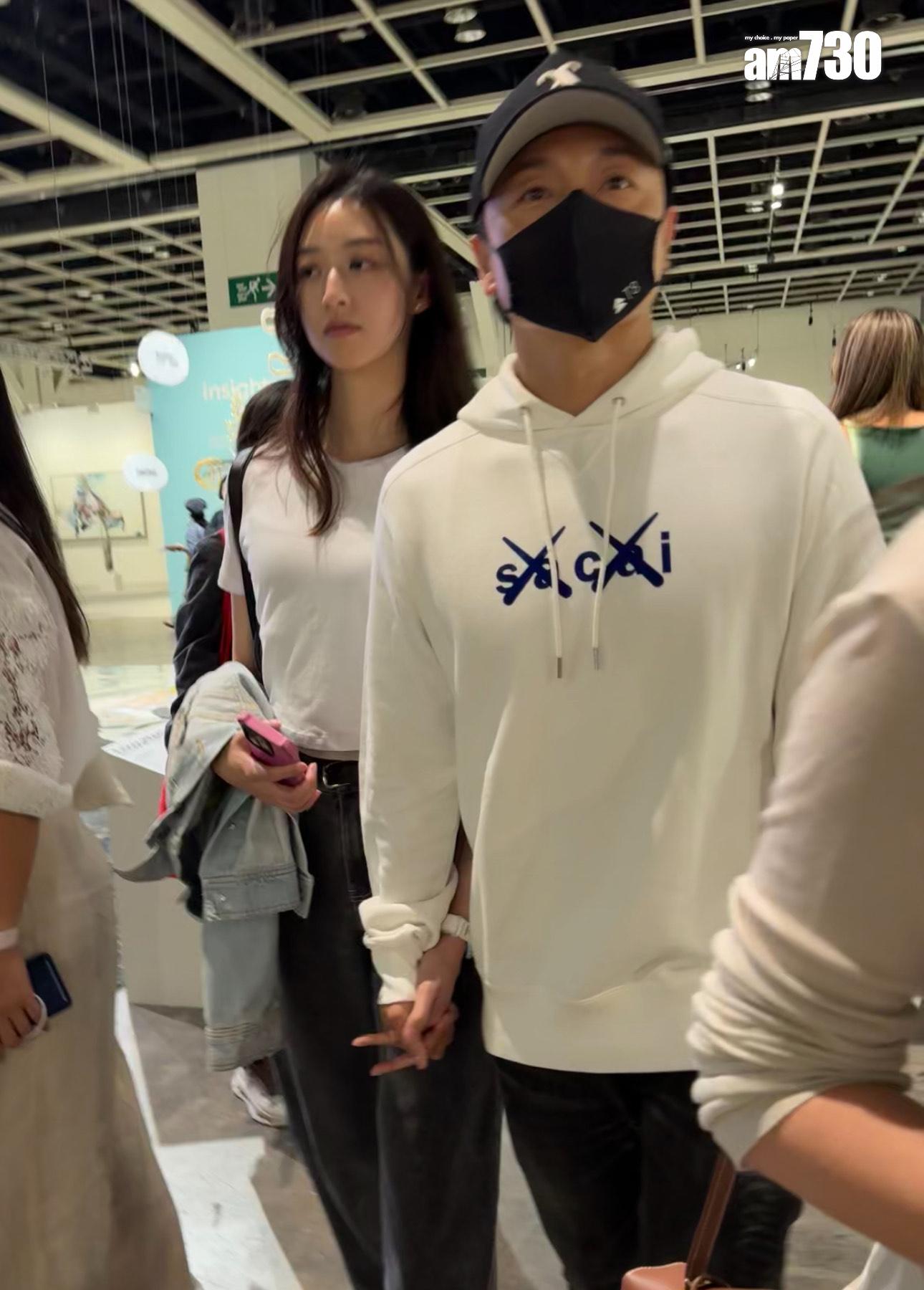 方力申拖愛妻葉萱現身Art Basel。