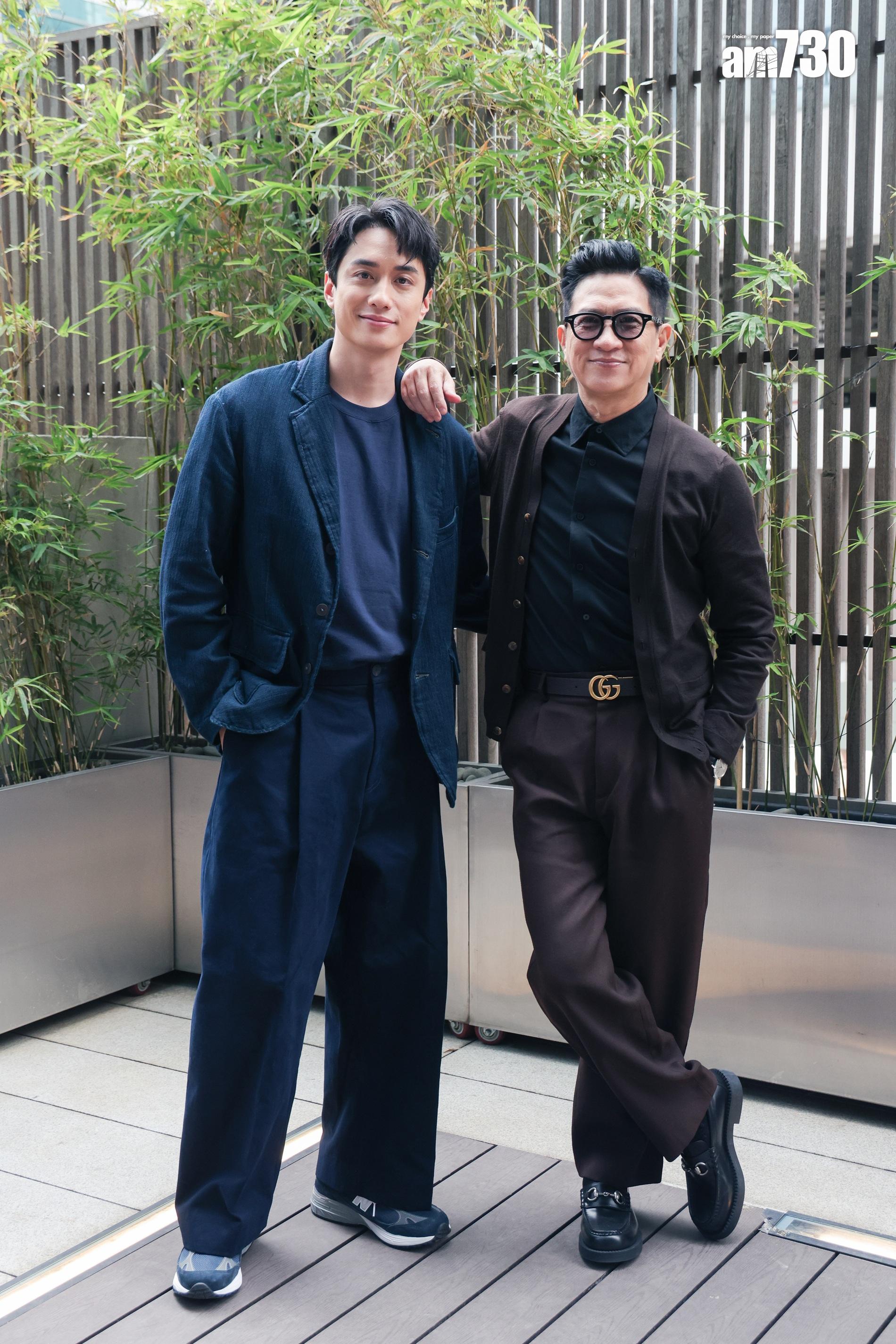 張家輝和劉俊謙爆笑表示,為免急尿破壞好夢,要駁尿袋。(吳康琦攝)