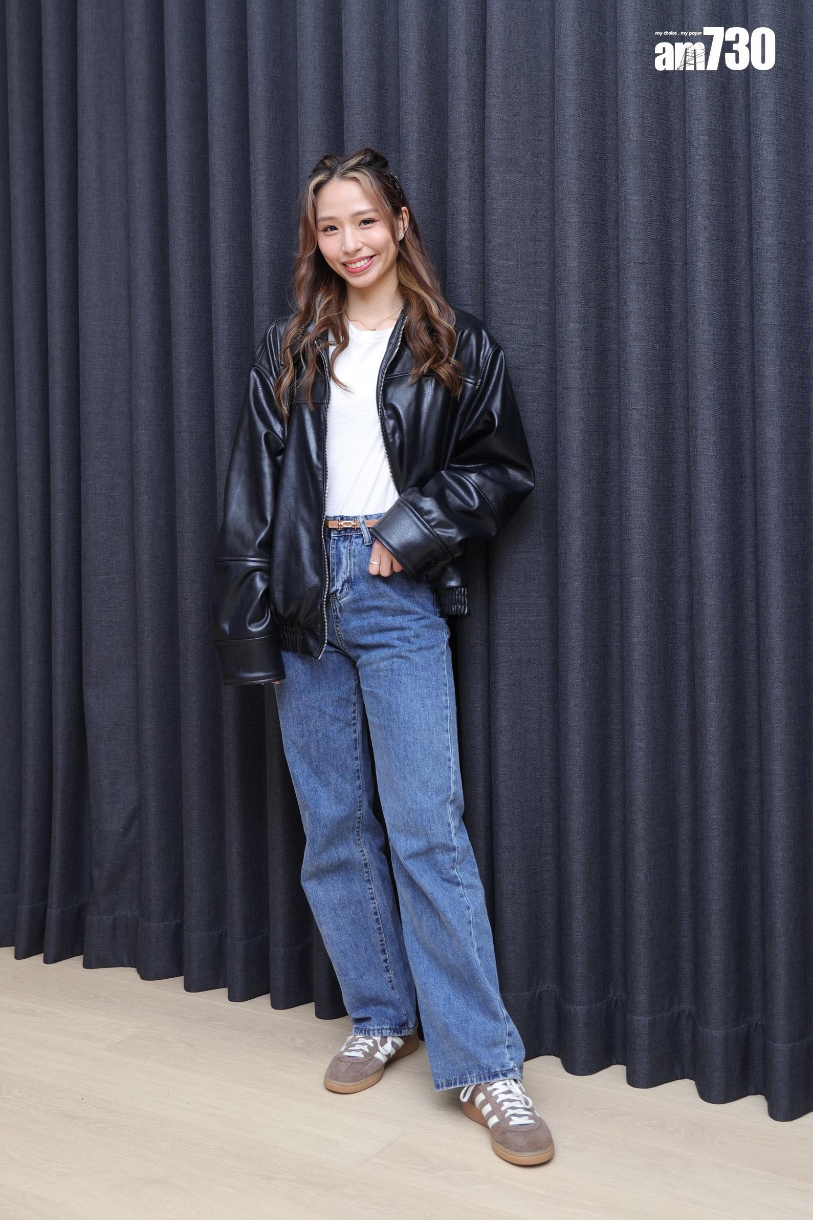 馬詠茹自言雖是手長腳長,起初練習足球時,總時連波都碰不到。(吳康琦攝)