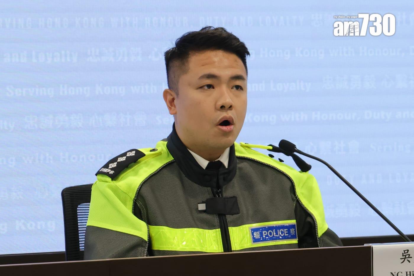 新界北總區交通部執行及管制組總督察吳慶昌。(吳康琦攝)