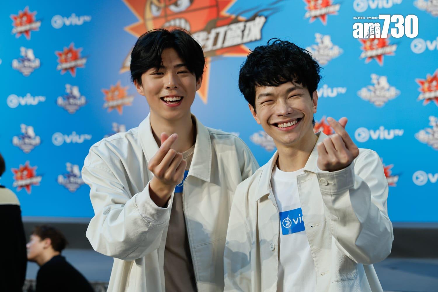 朱Mic與程人富在吳冰胞妹偷嗒教練之後,首次回應記者提問。(蘇文傑攝)