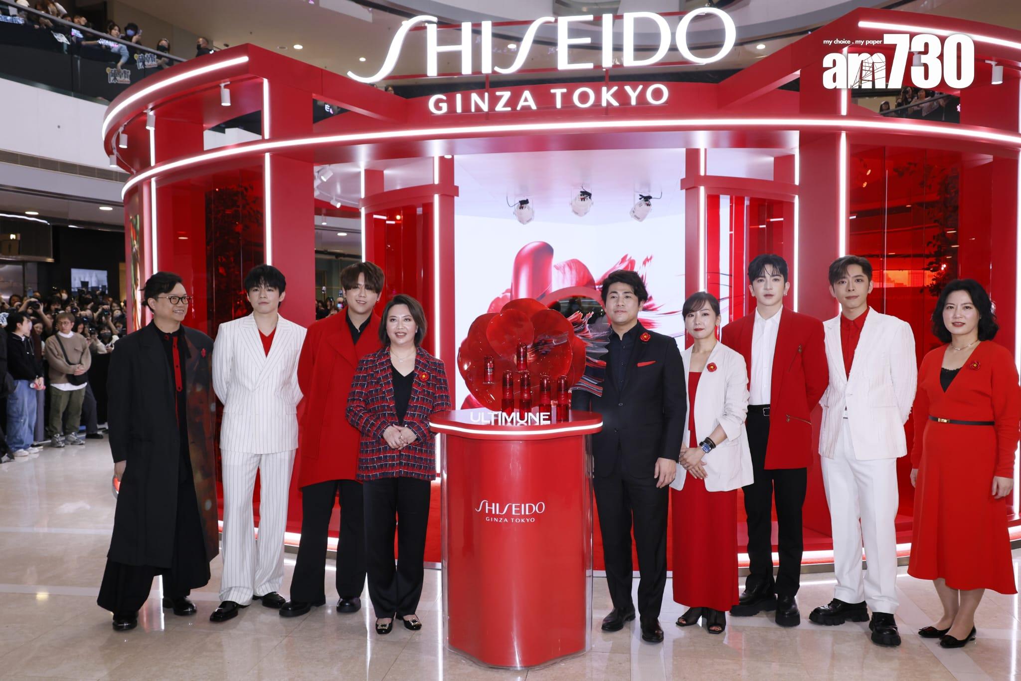 MIRROR的姜濤、盧瀚霆、呂爵安及陳卓賢到中環出席活動。(林俊源攝)