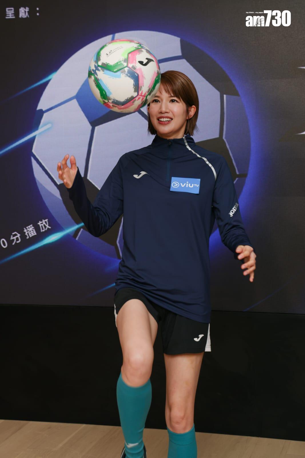 蘇皓兒Chloe將於3月內迎戰足球和籃球大賽。(吳康琦攝)