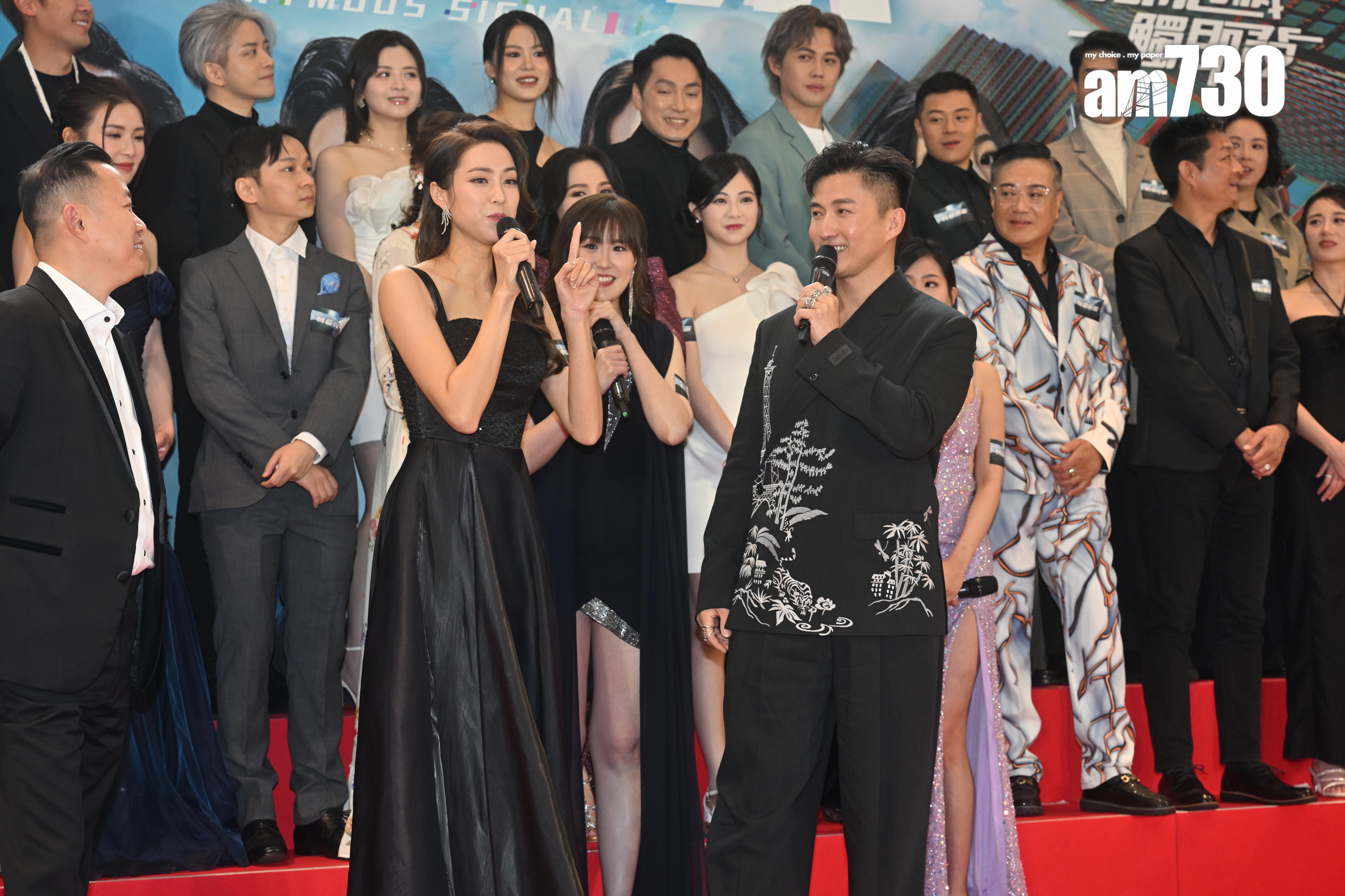 劉穎鏇在劇中打到瘀,山聰表示心痛,大讚對方專業。(娛樂組攝)