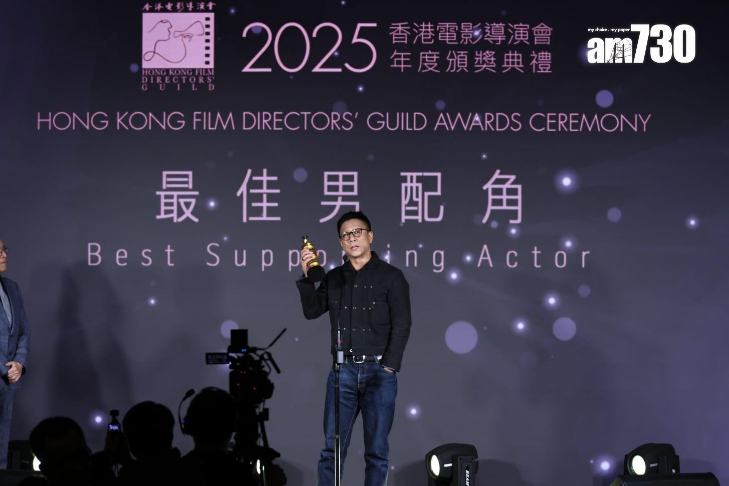朱柏康首次奪最佳男配角獎,情緒激動。(林俊源攝)