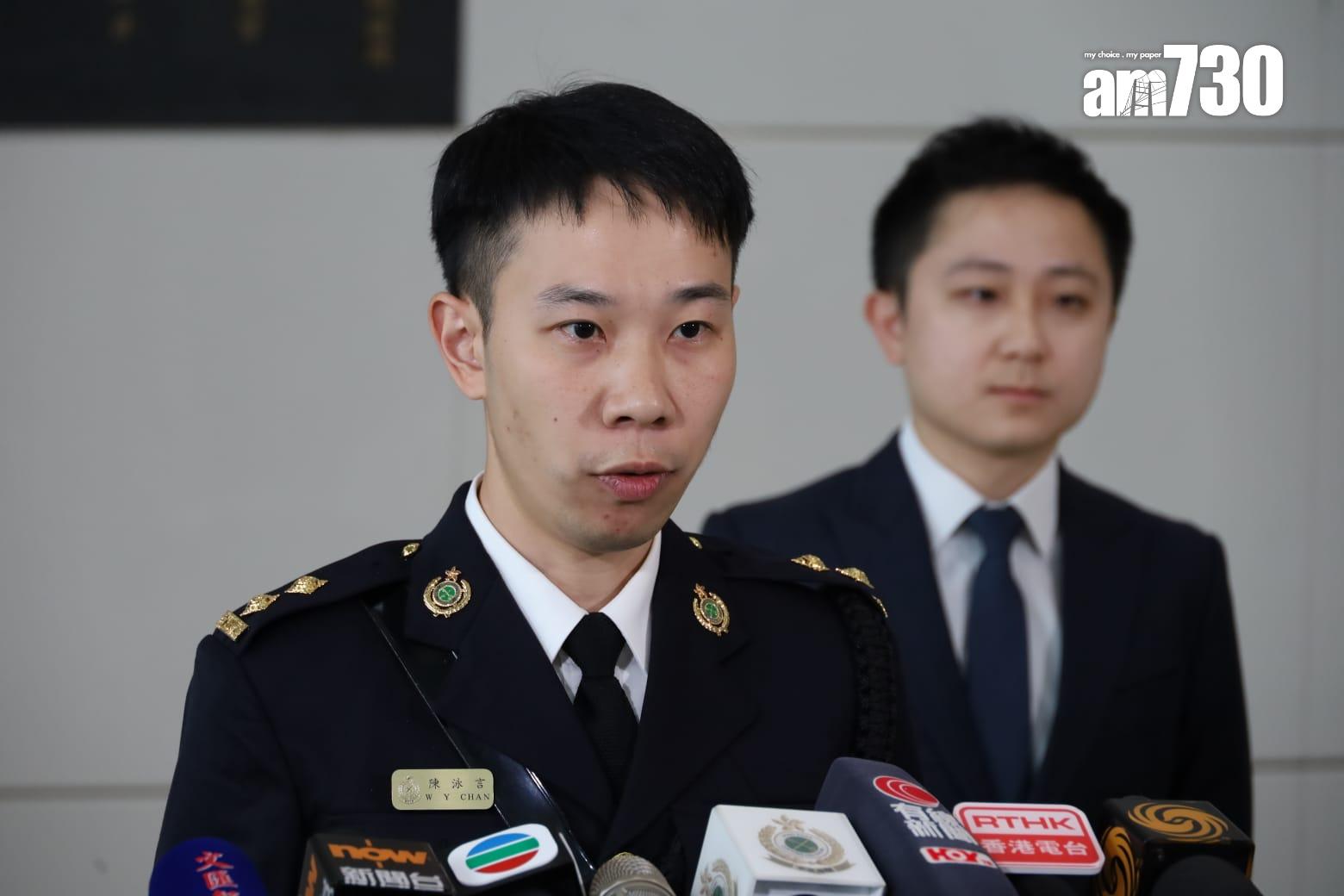 機場科空運貨物第三組督察陳泳言。(鍾式明攝)