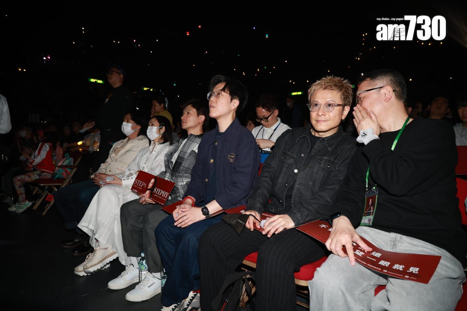 《STEP by STEPHY鄧麗欣紅館演唱會2025》吸引了多位圈中人支持。(羅錦鴻攝)