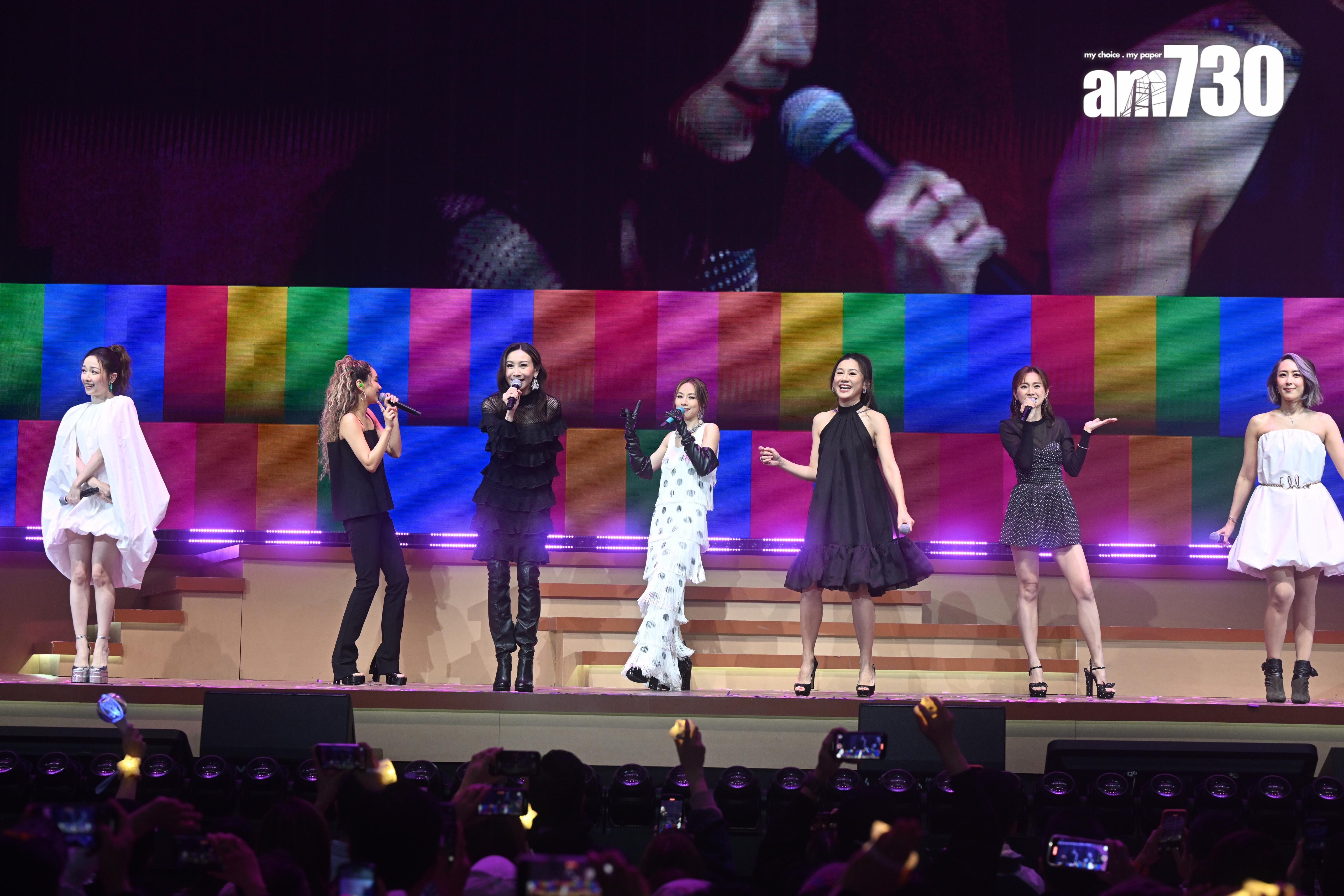 Cookies七位成員相隔多年後再合體。(娛樂組攝)