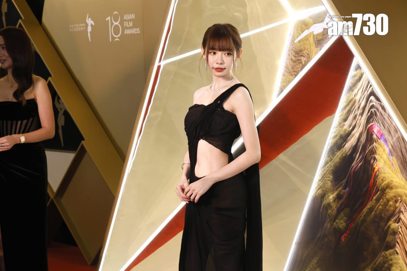 林明禎穿上露臍裝登場,大曬小蠻腰, (林俊源攝)