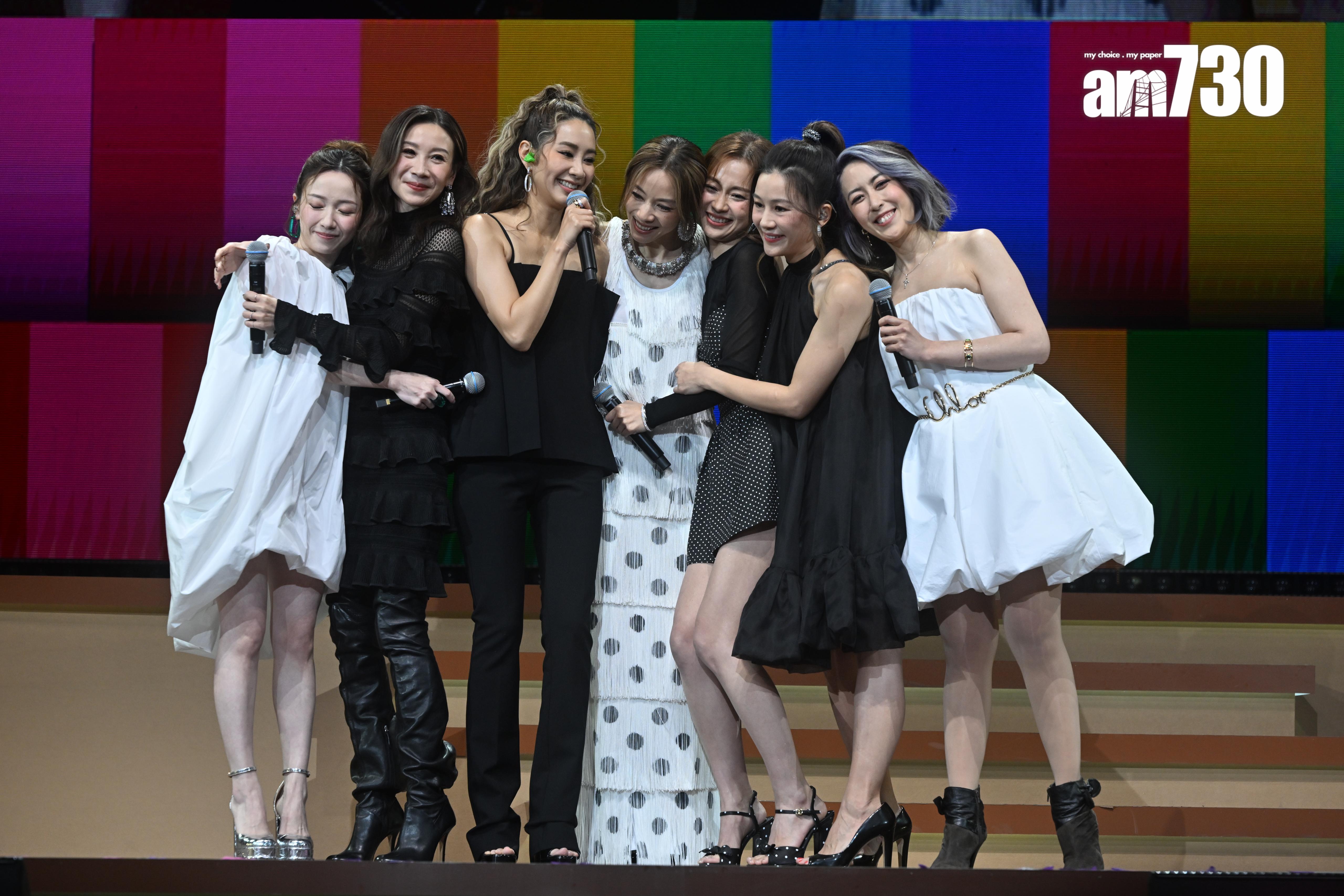 Cookies七位成員相隔多年後再合體。(娛樂組攝)