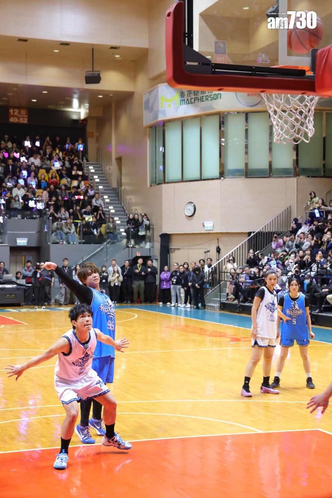 姜濤在《生Bear盃籃球明星賽》代表藍隊。(吳康琦攝)