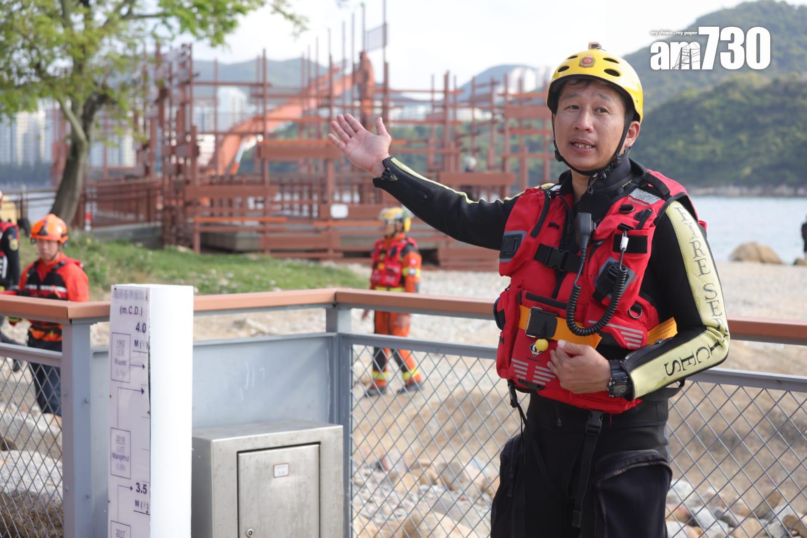 粵港澳大灣區48小時應急救援聯合演練 楊恩健︰現場工作暢順 (吳康琦攝)