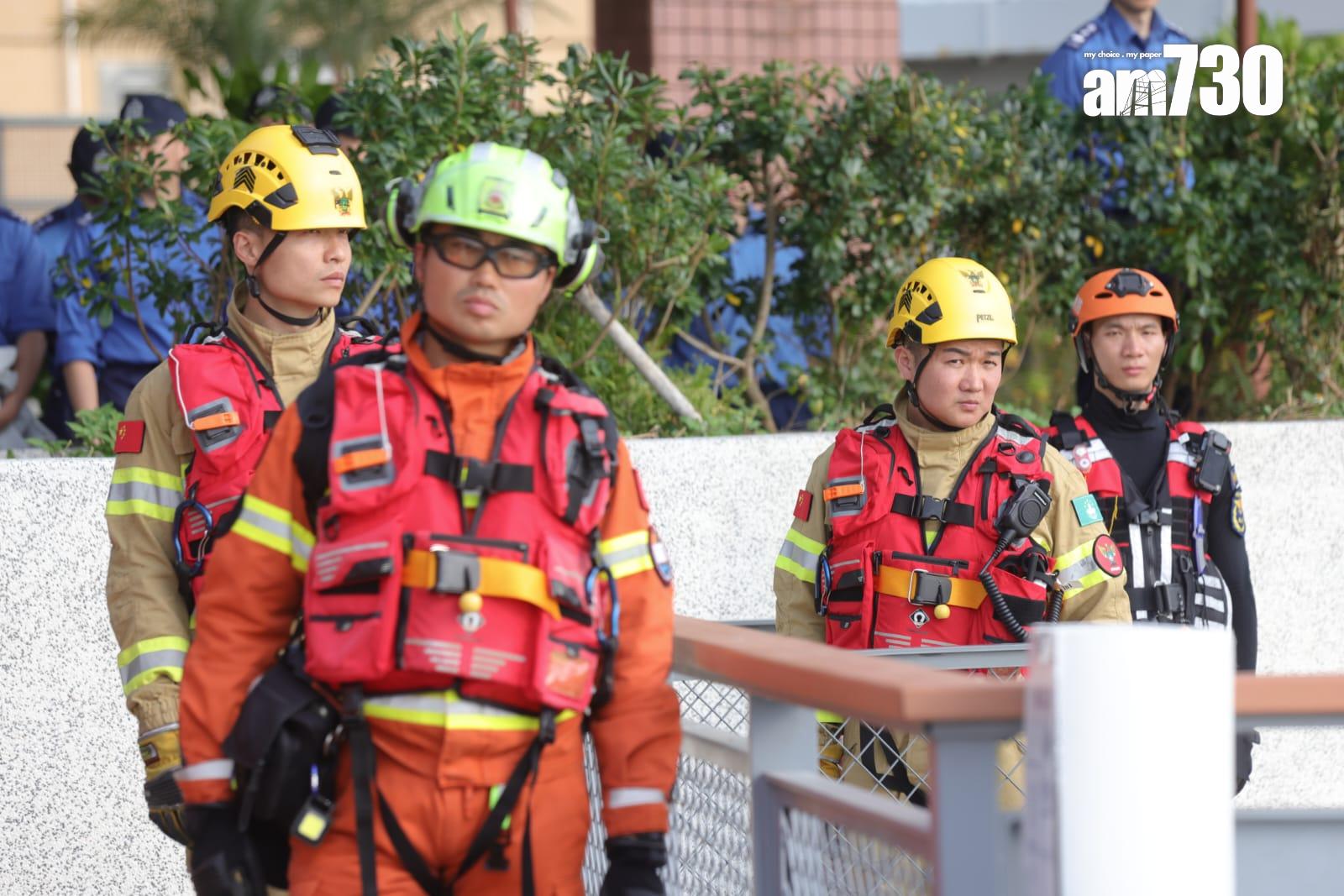 粵港澳大灣區48小時應急救援聯合演練 楊恩健︰現場工作暢順 (吳康琦攝)