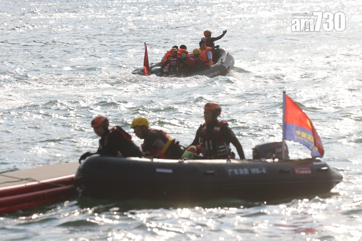 粵港澳大灣區48小時應急救援聯合演練 楊恩健︰現場工作暢順 (吳康琦攝)